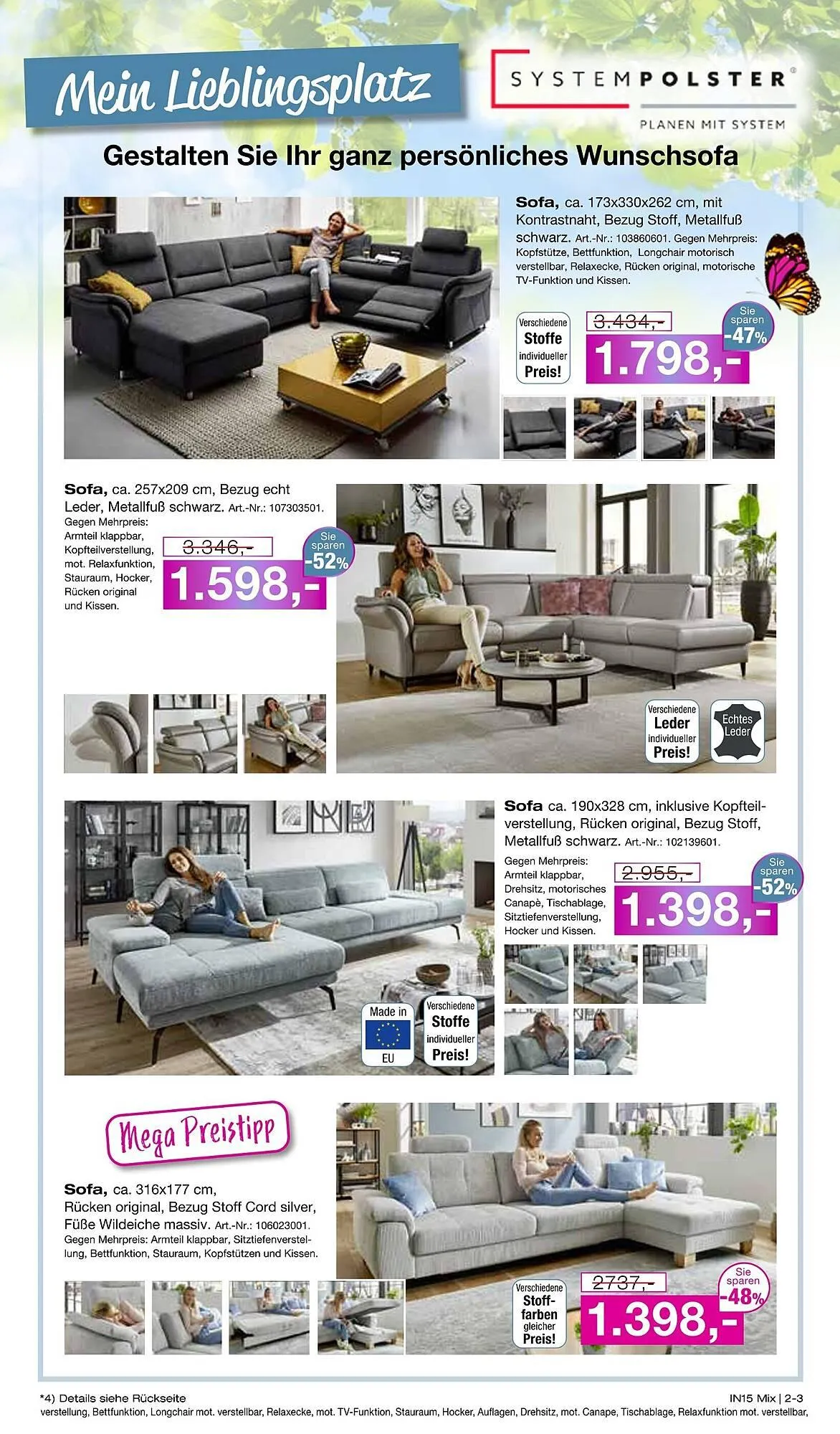 Möbel Inhofer Prospekt von 7. Mai bis 31. Mai 2025 - Prospekt seite 3