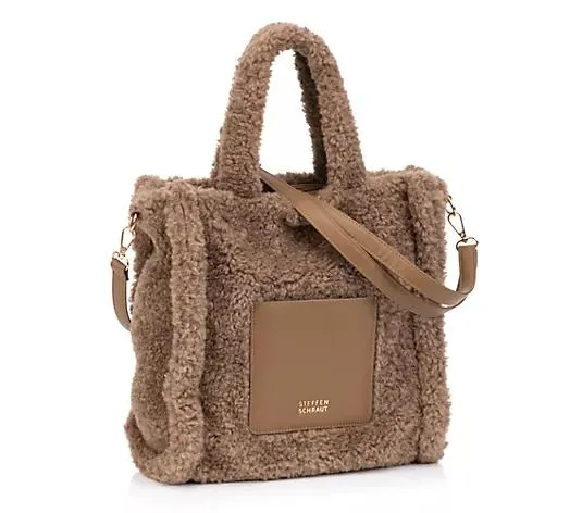 STEFFEN SCHRAUT Shopper Felloptik div. Fächer verst. Trageriemen