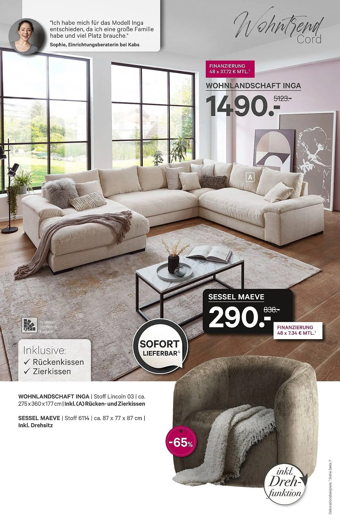 Kabs Polsterwelt Prospekt von 30. Mai bis 5. Juni 2025 - Prospekt seite 5