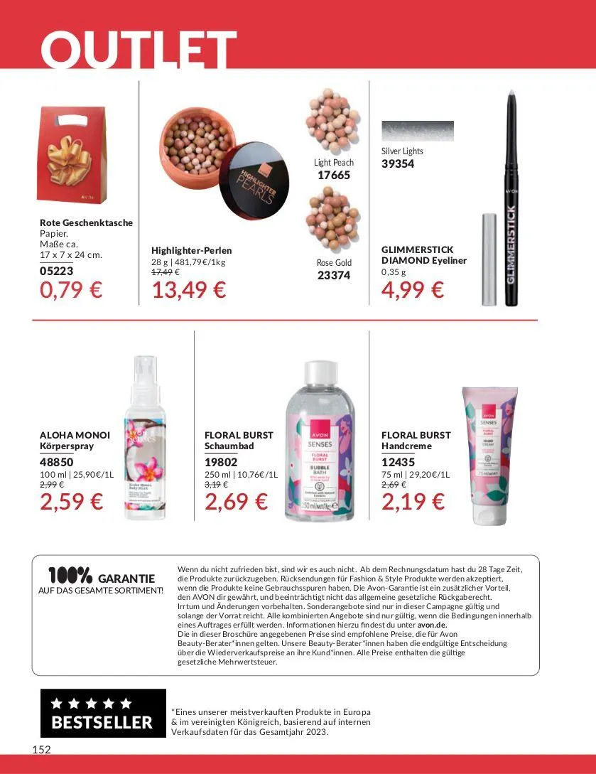 Avon Aktueller Prospekt von 7. Mai bis 21. Mai 2025 - Prospekt seite 152