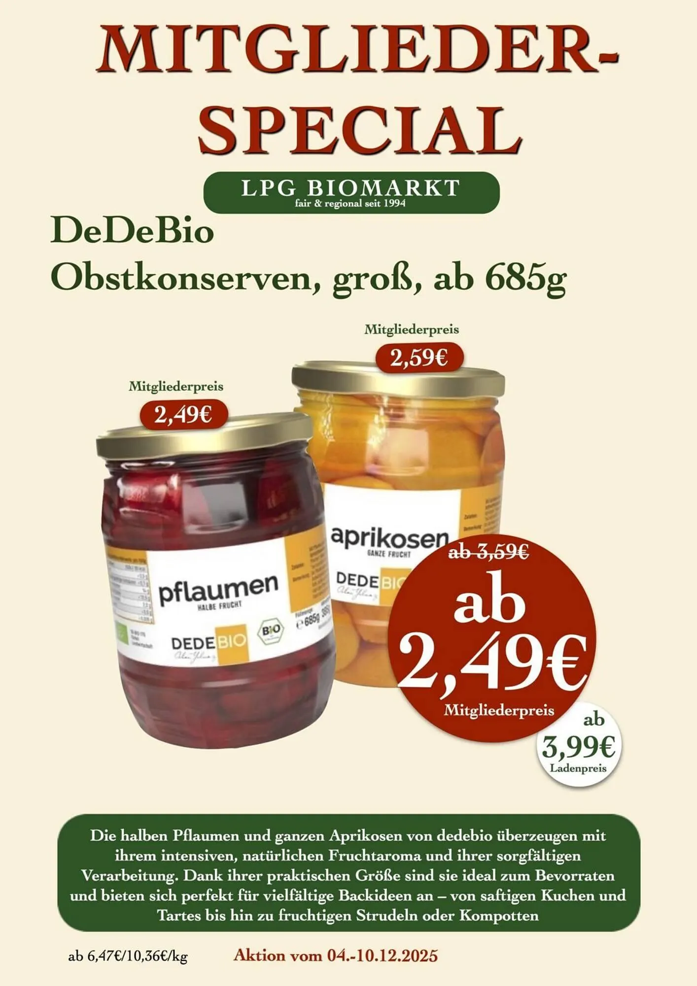 LPG Biomarkt Prospekt von 4. Dezember bis 10. Dezember 2025 - Prospekt seite 11