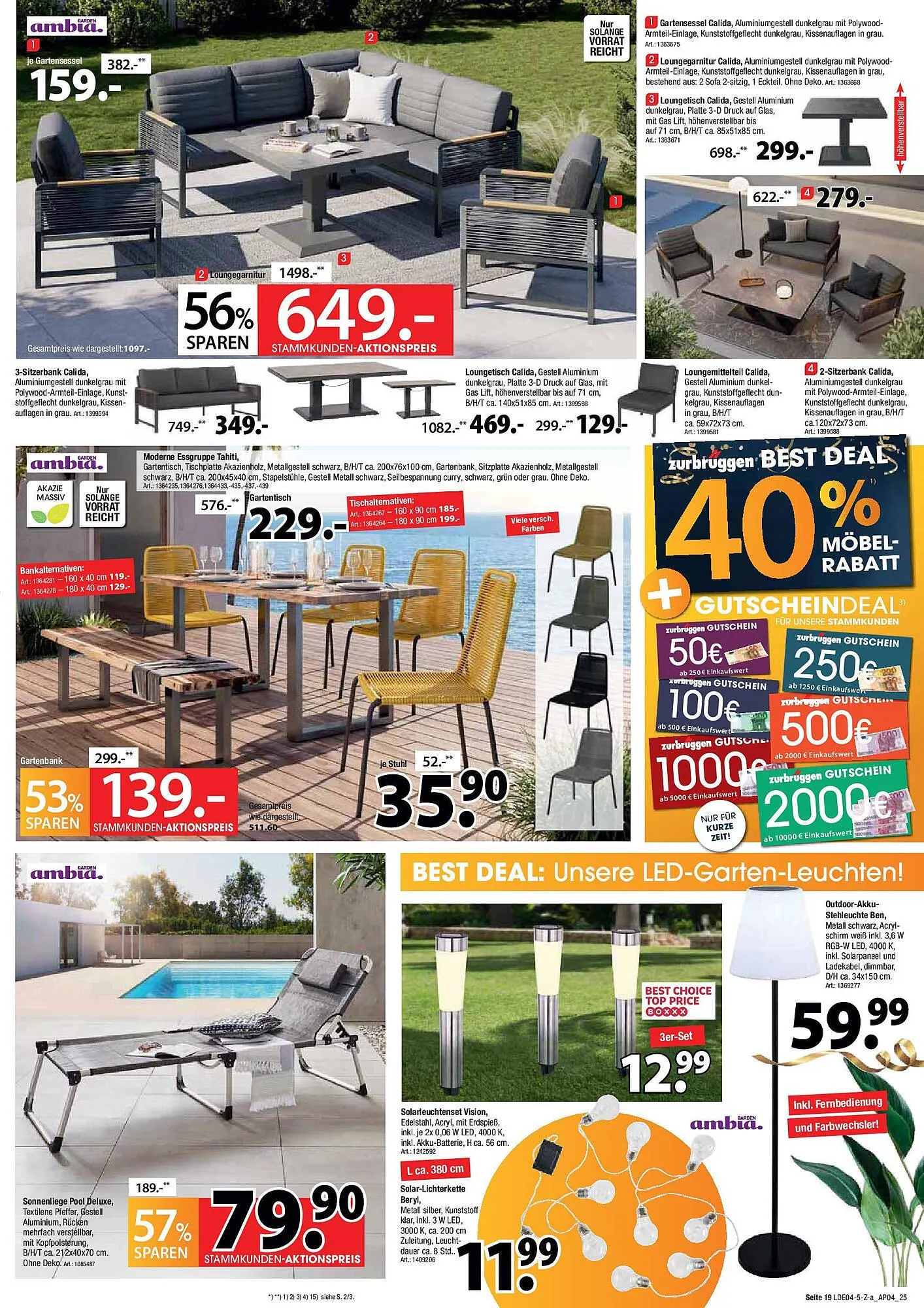 Zurbrüggen Prospekt von 28. März bis 12. April 2025 - Prospekt seite 19