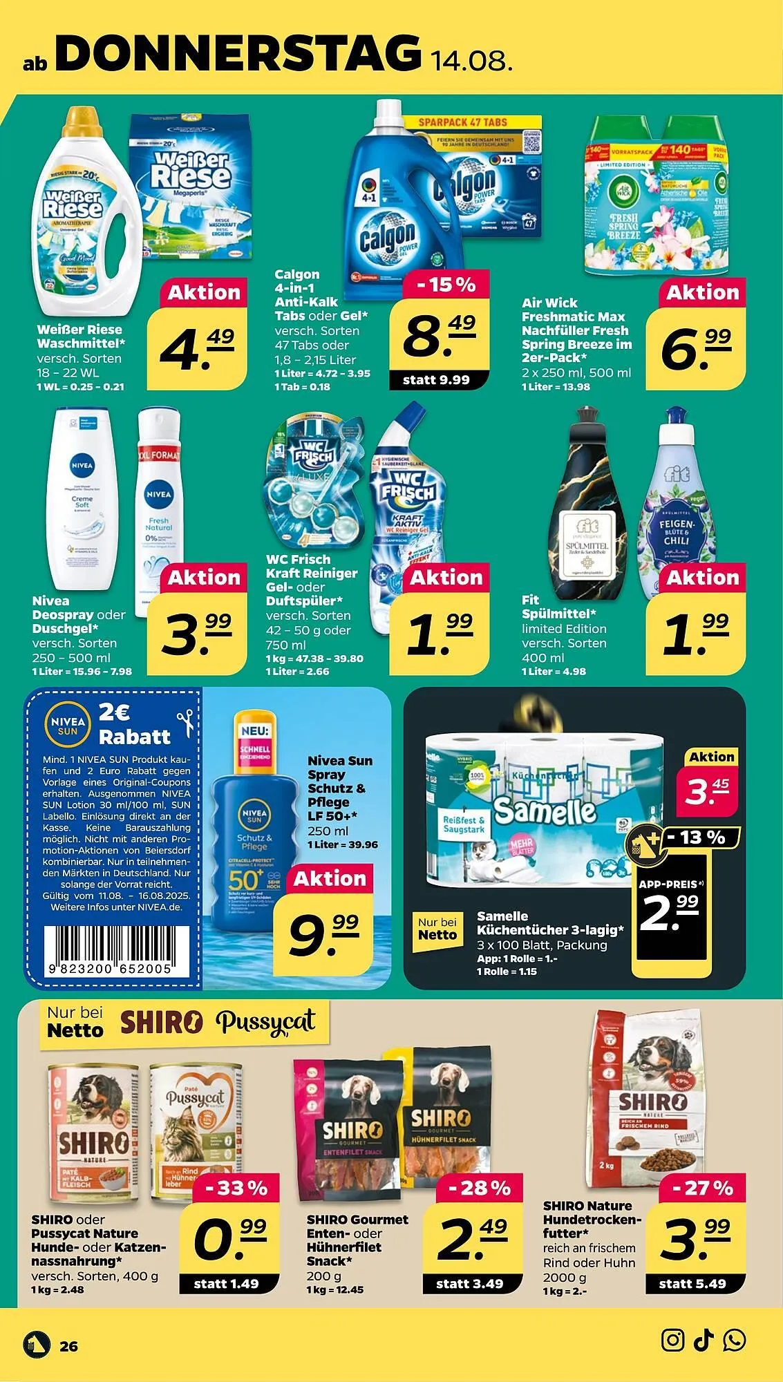 NETTO Prospekt von 11. August bis 16. August 2025 - Prospekt seite 28