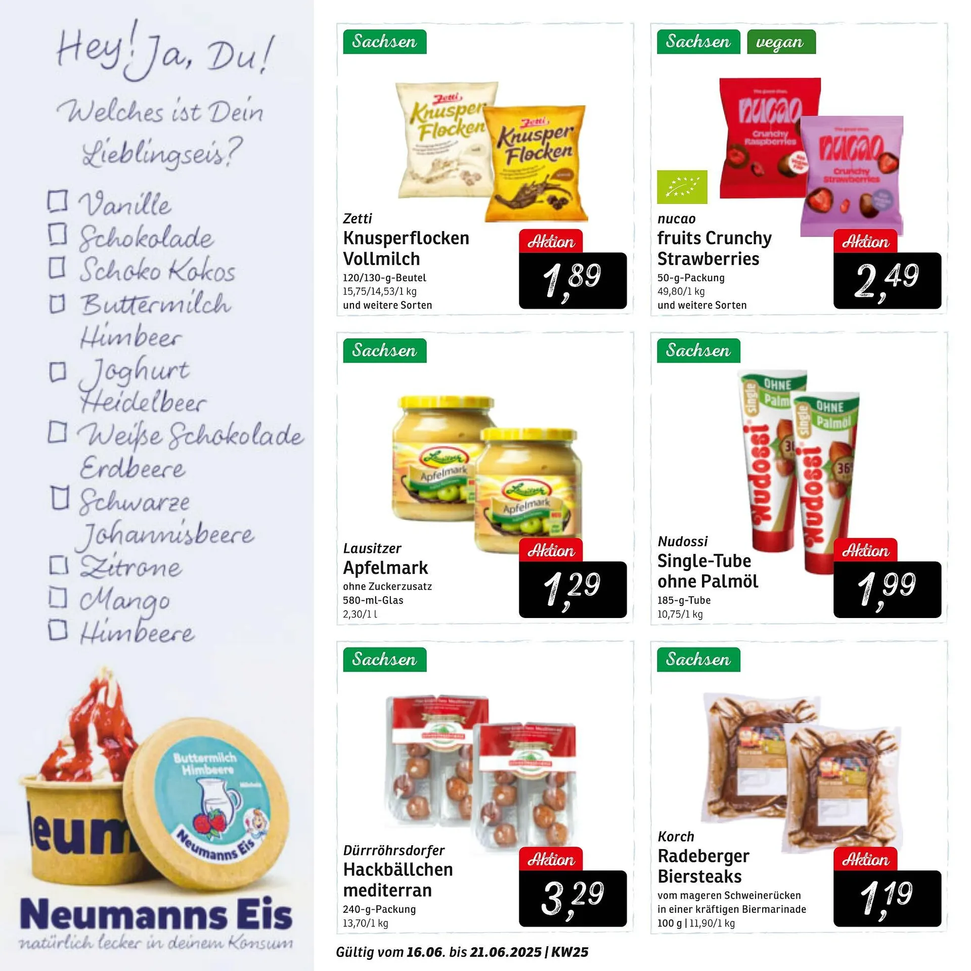 KONSUM Prospekt von 16. Juni bis 21. Juni 2025 - Prospekt seite 2