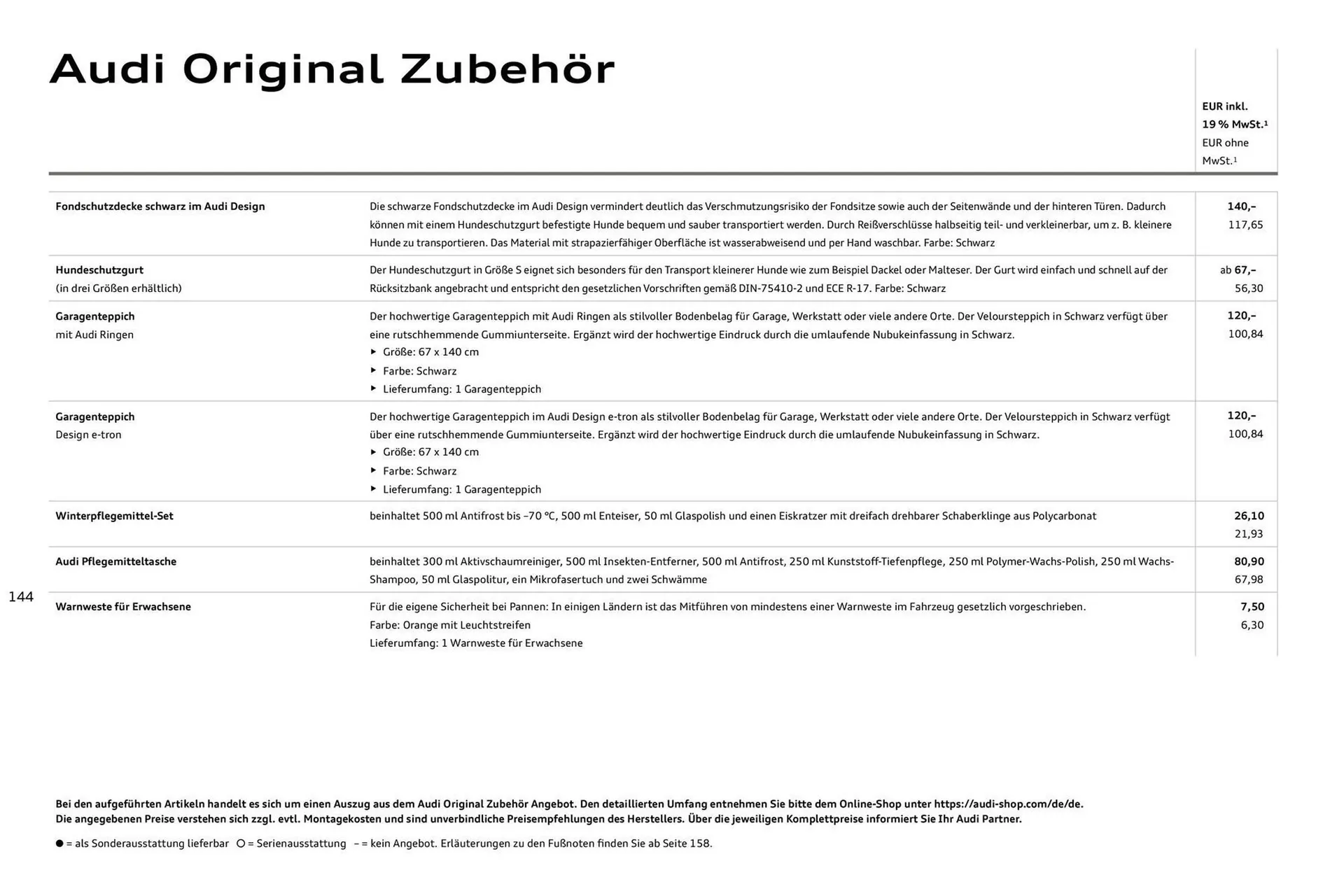 Audi Prospekt von 27. Juli bis 27. Juli 2026 - Prospekt seite 144