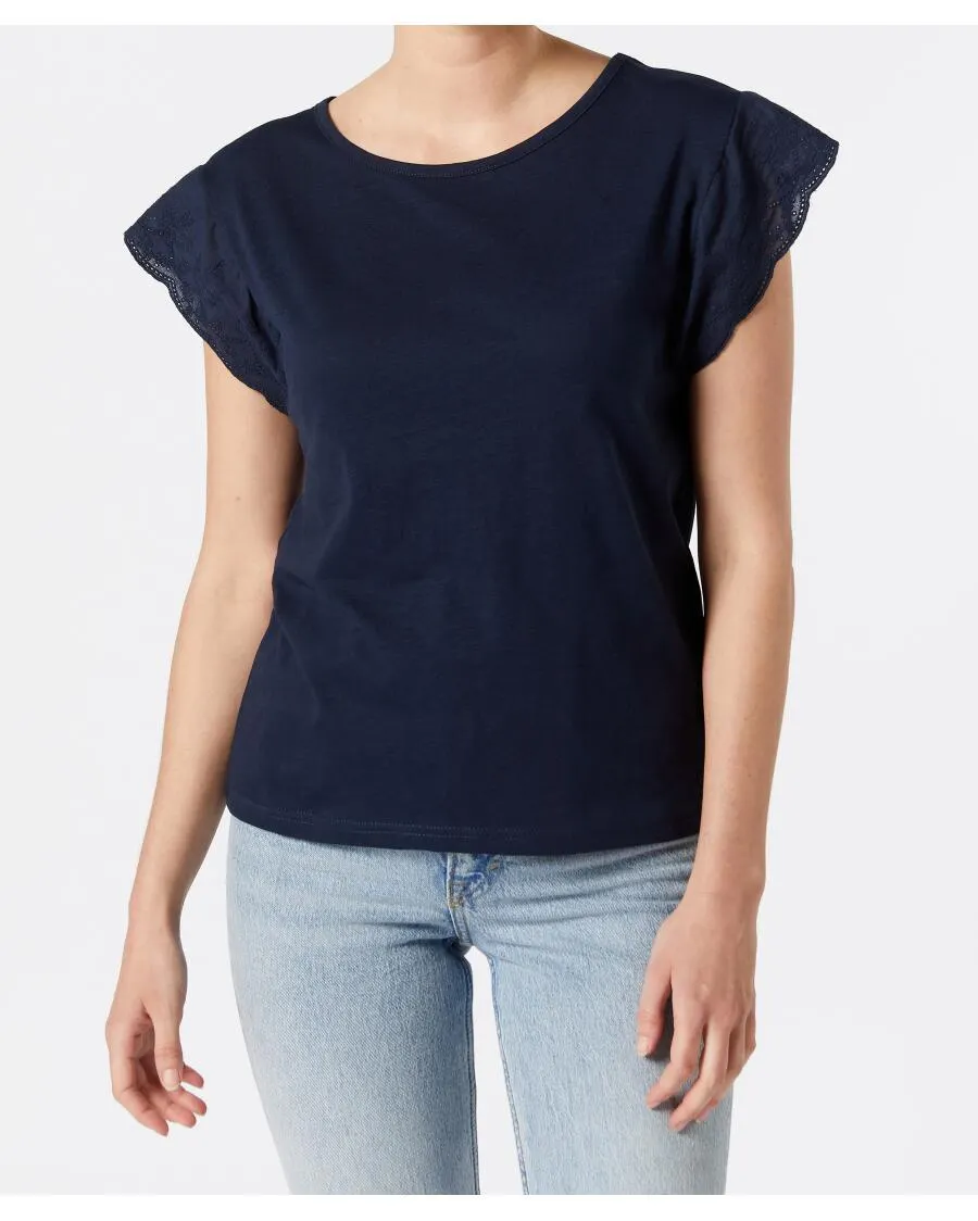 T-Shirt mit Flügelärmeln