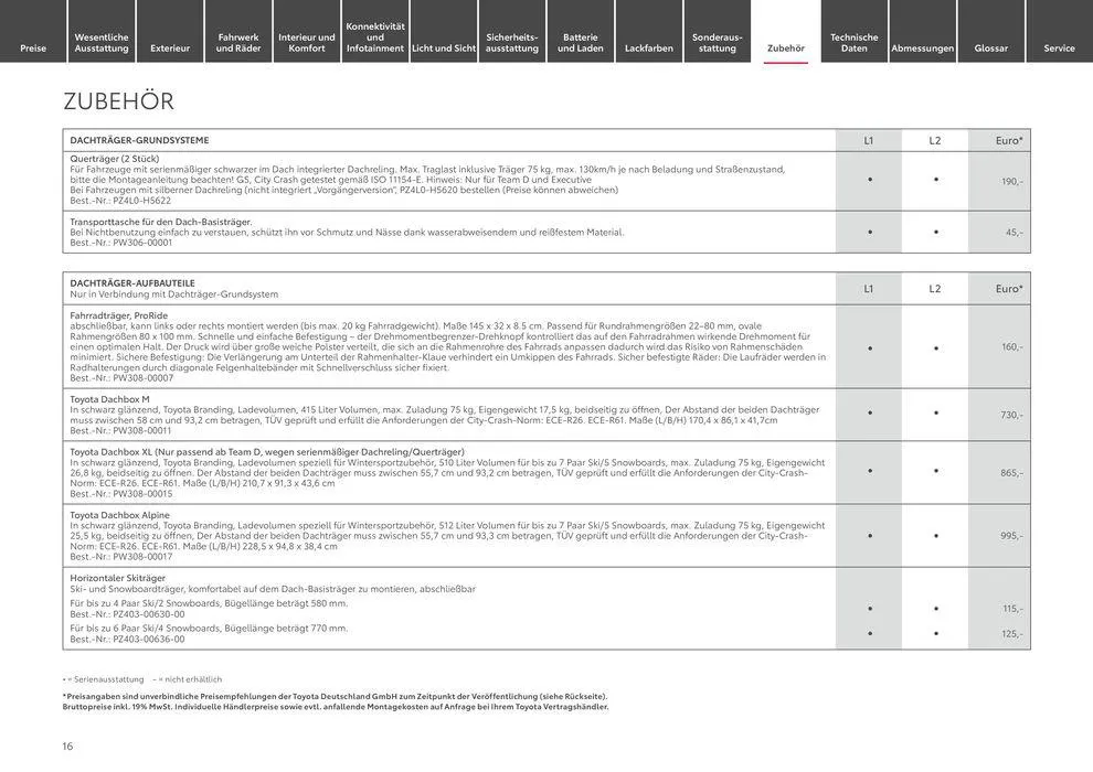 Toyota Proace City Verso / Proace City Verso Electric von 6. April bis 6. April 2025 - Prospekt seite 16