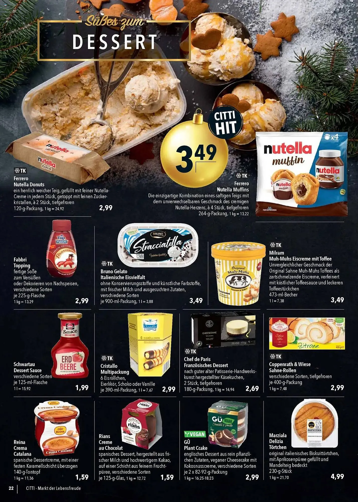 CITTI Markt Prospekt von 3. Dezember bis 9. Dezember 2025 - Prospekt seite 22