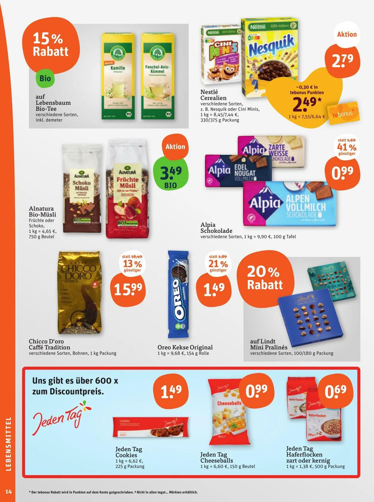 Tegut Aktueller Prospekt von 20. Oktober bis 26. Oktober 2025 - Prospekt seite 16