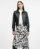 Schwarze Damen Lederjacke ORSAY