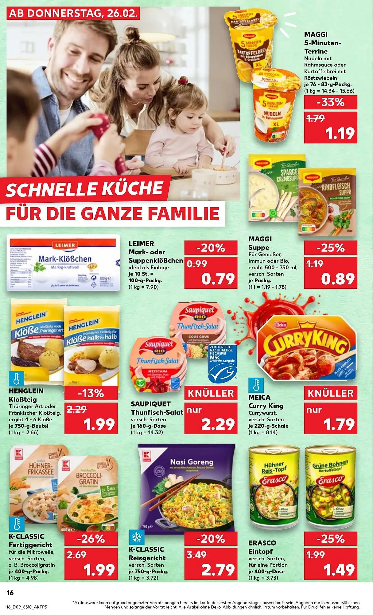 Kaufland Prospekt von 25. Februar bis 3. März 2026 - Prospekt seite 16