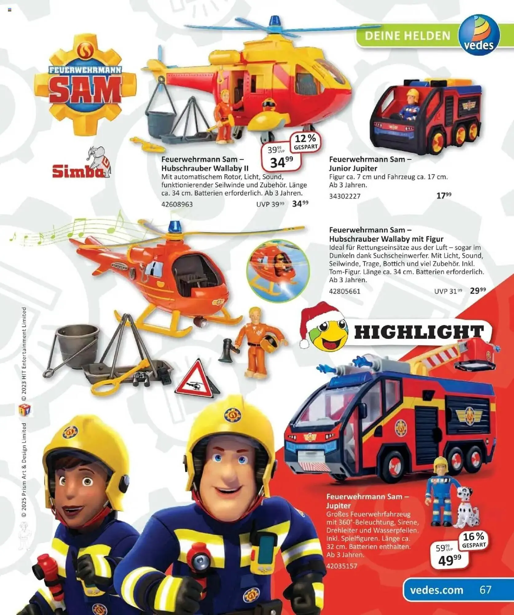 Vedes Prospekt von 29. September bis 6. Januar 2026 - Prospekt seite 67