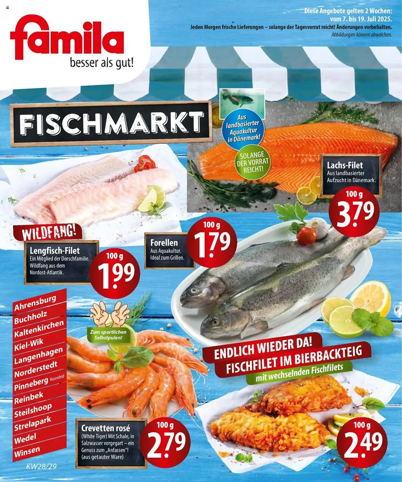 Famila Nord Ost Prospekt von 7. Juli bis 19. Juli 2025 - Prospekt seite 1