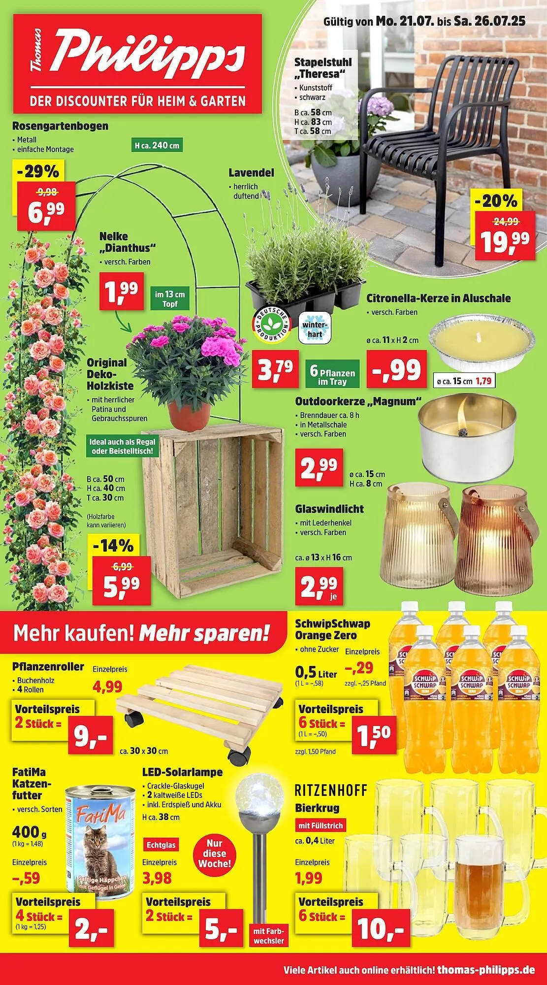 Thomas Philipps Prospekt von 21. Juli bis 26. Juli 2025 - Prospekt seite 1