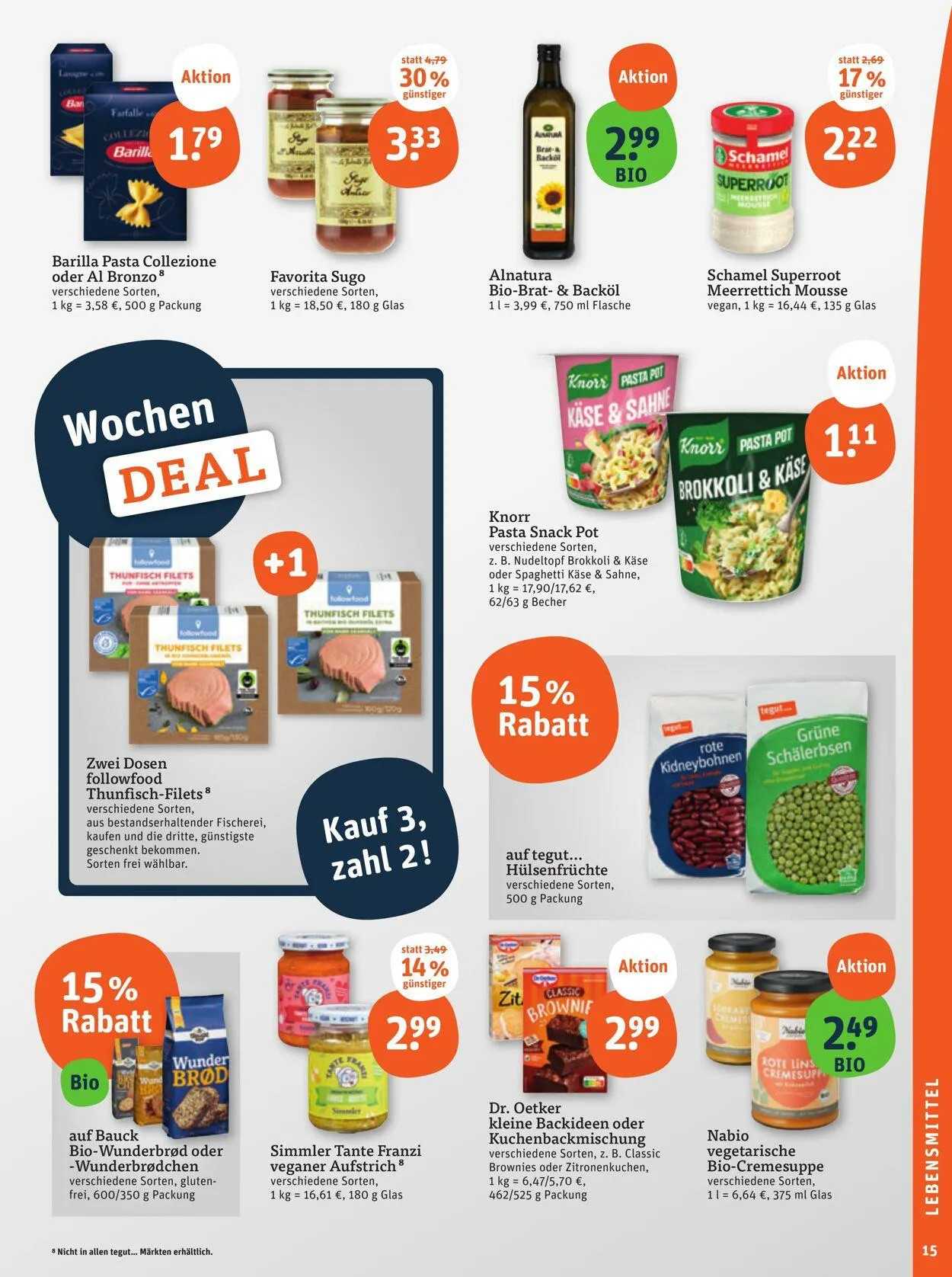 Tegut Aktueller Prospekt von 20. Oktober bis 26. Oktober 2025 - Prospekt seite 17