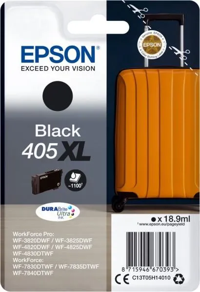 Epson 405XL DURABrite Ultra (1.100 S.) Tintenpatrone schwarz