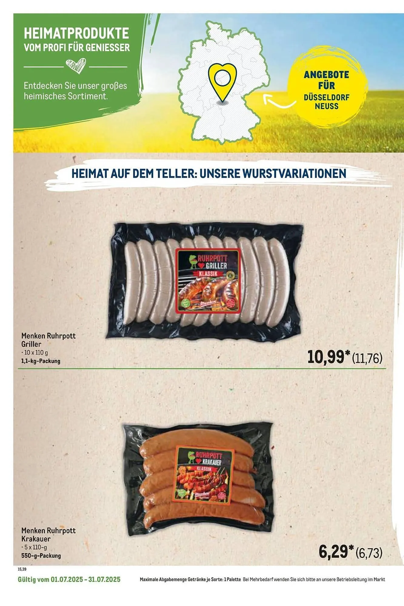 METRO Prospekt von 1. Juli bis 31. Juli 2025 - Prospekt seite 70