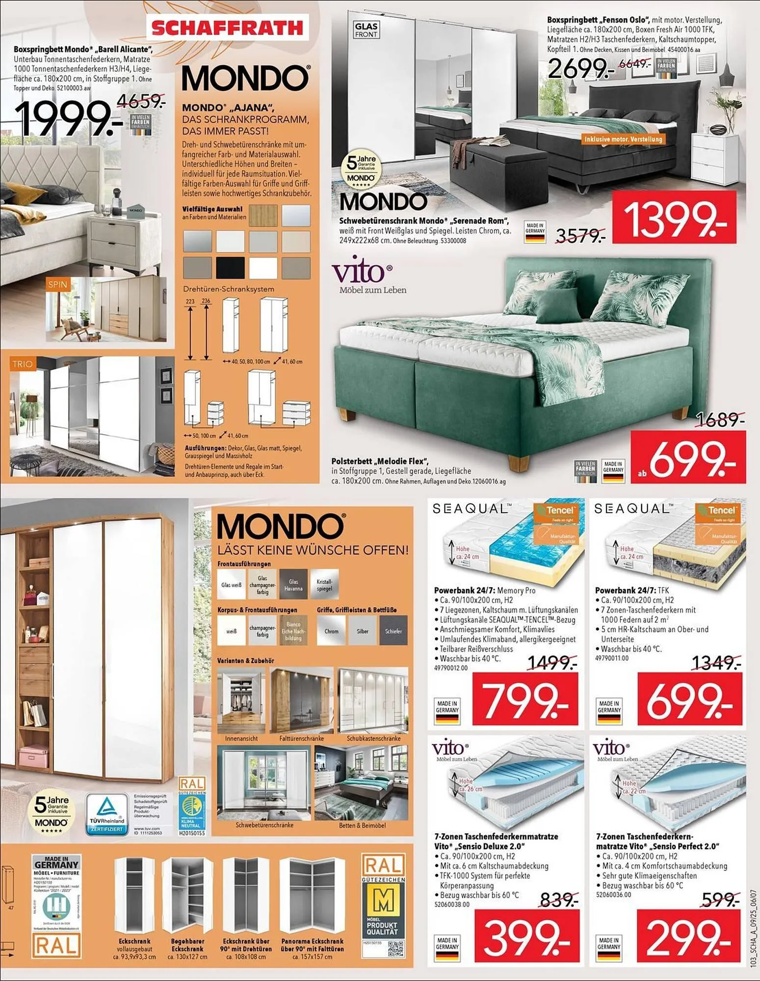 Schaffrath Prospekt von 13. September bis 31. Dezember 2025 - Prospekt seite 7