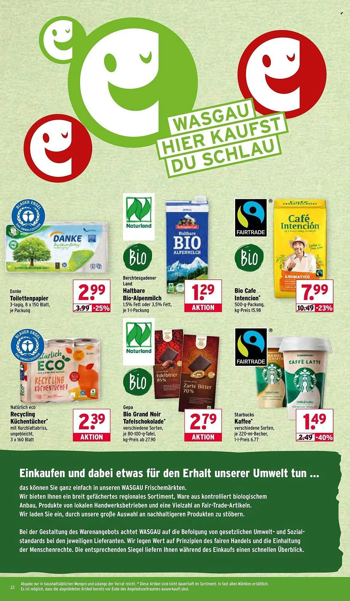 Wasgau Prospekt von 26. Januar bis 31. Januar 2026 - Prospekt seite 22