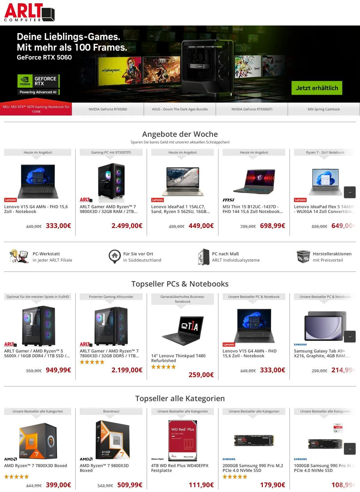 ARLT Computer Aktueller Prospekt von 2. Juni bis 8. Juni 2025 - Prospekt seite 1