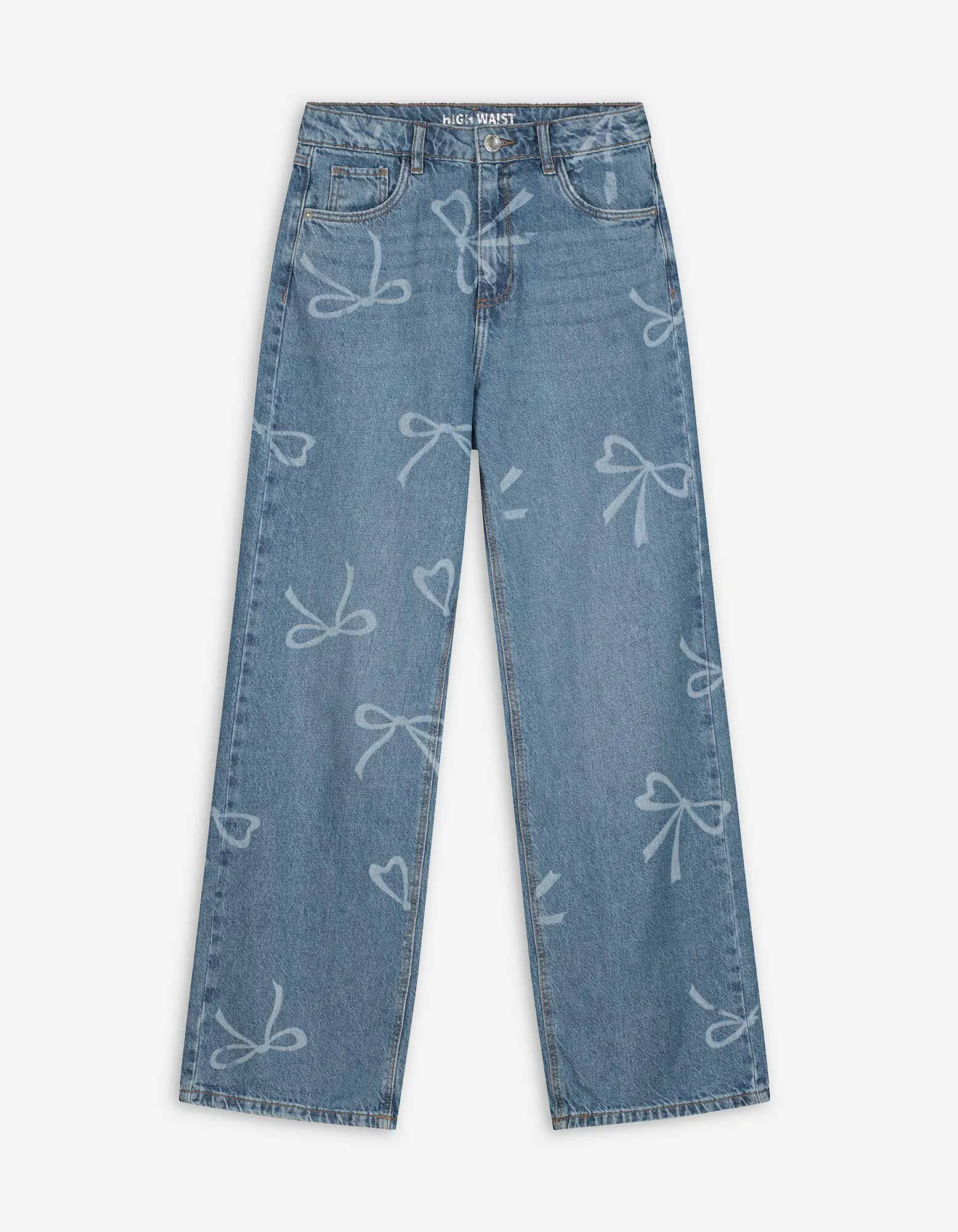 Jeans - Laserprint - blau