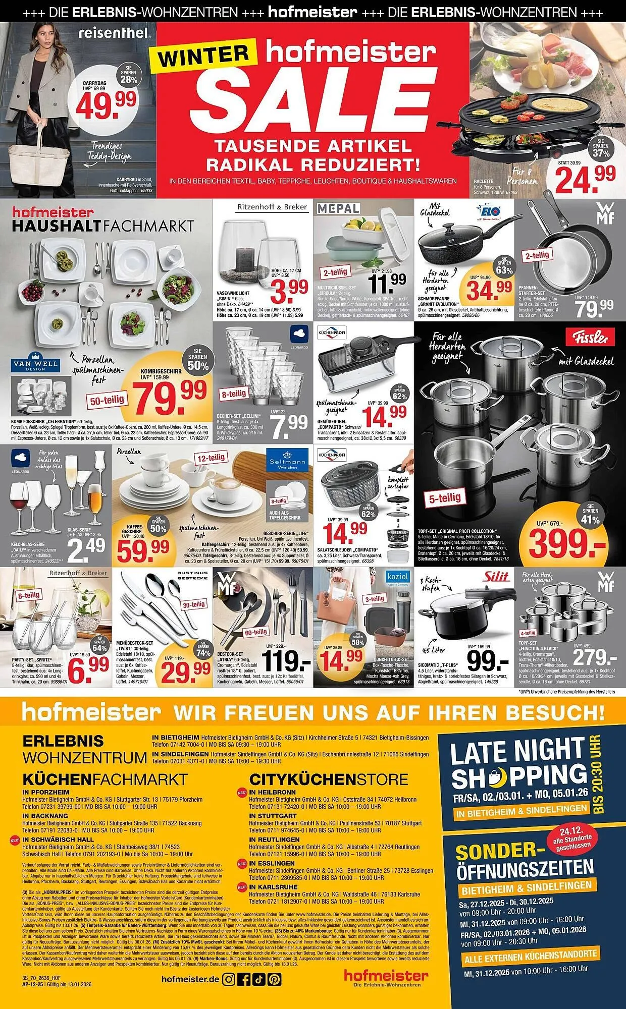 Hofmeister Prospekt von 17. Dezember bis 31. Dezember 2025 - Prospekt seite 12