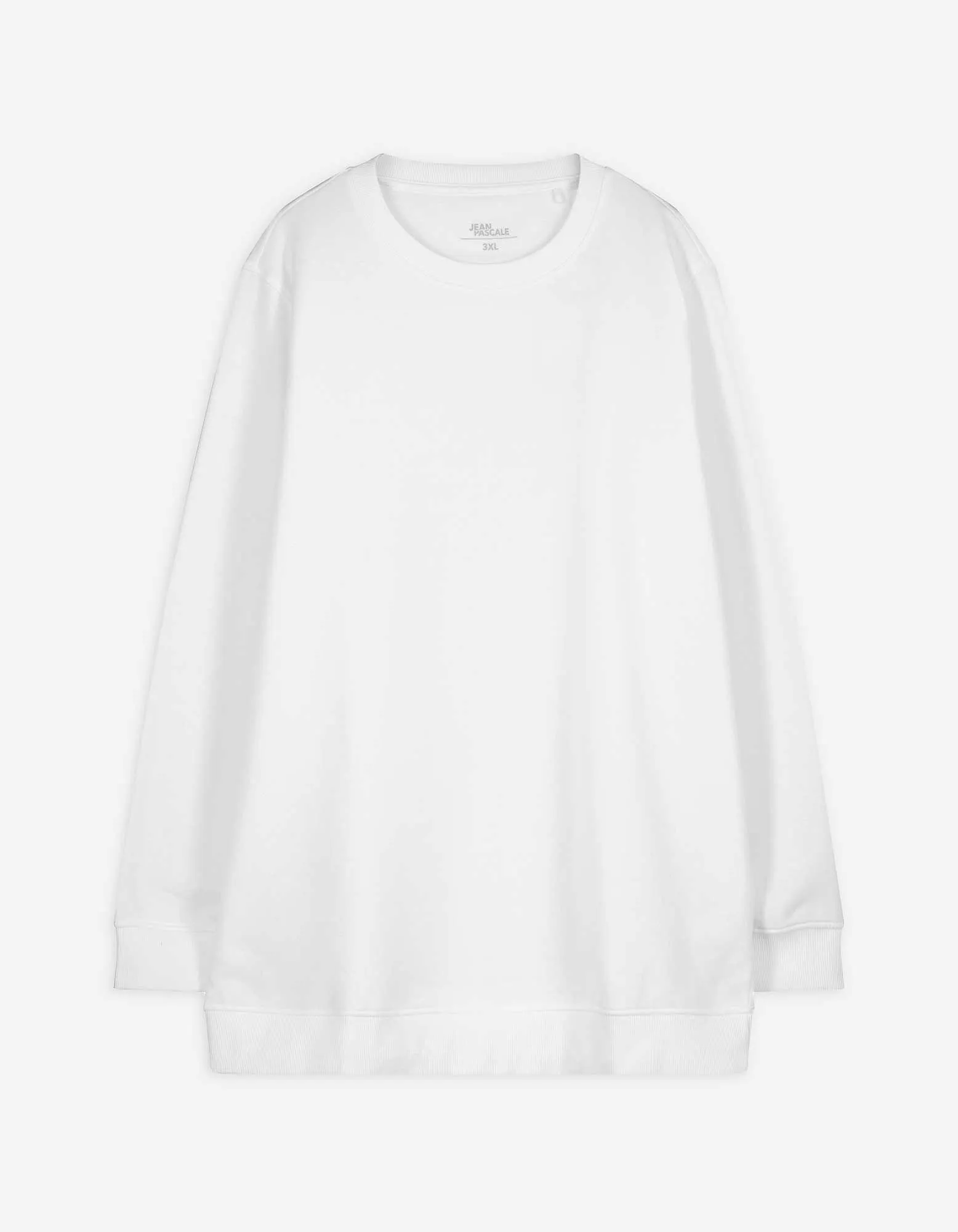 Sweatshirt - einfarbig - weiß