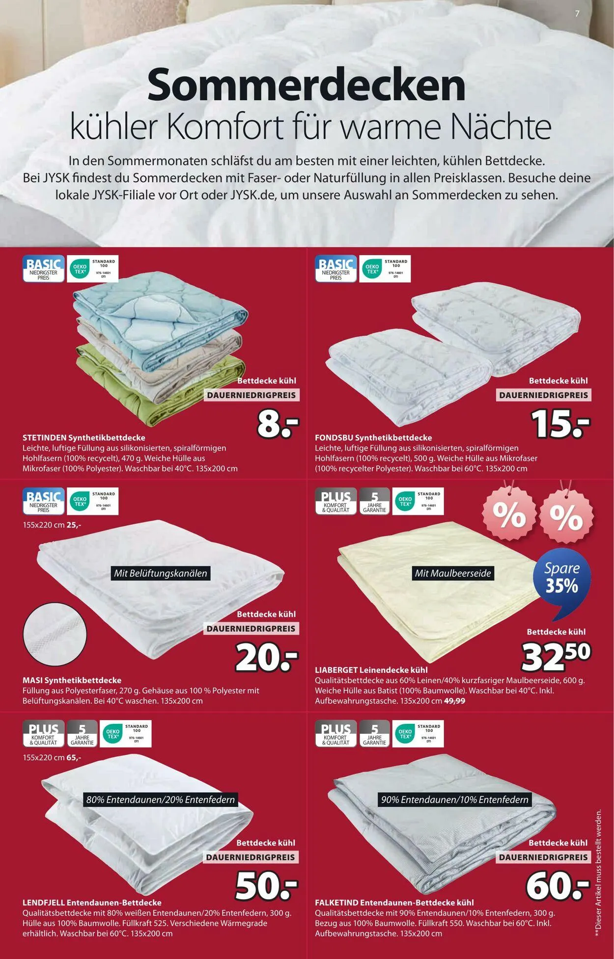 JYSK von 28. Juli bis 4. August 2025 - Prospekt seite 8