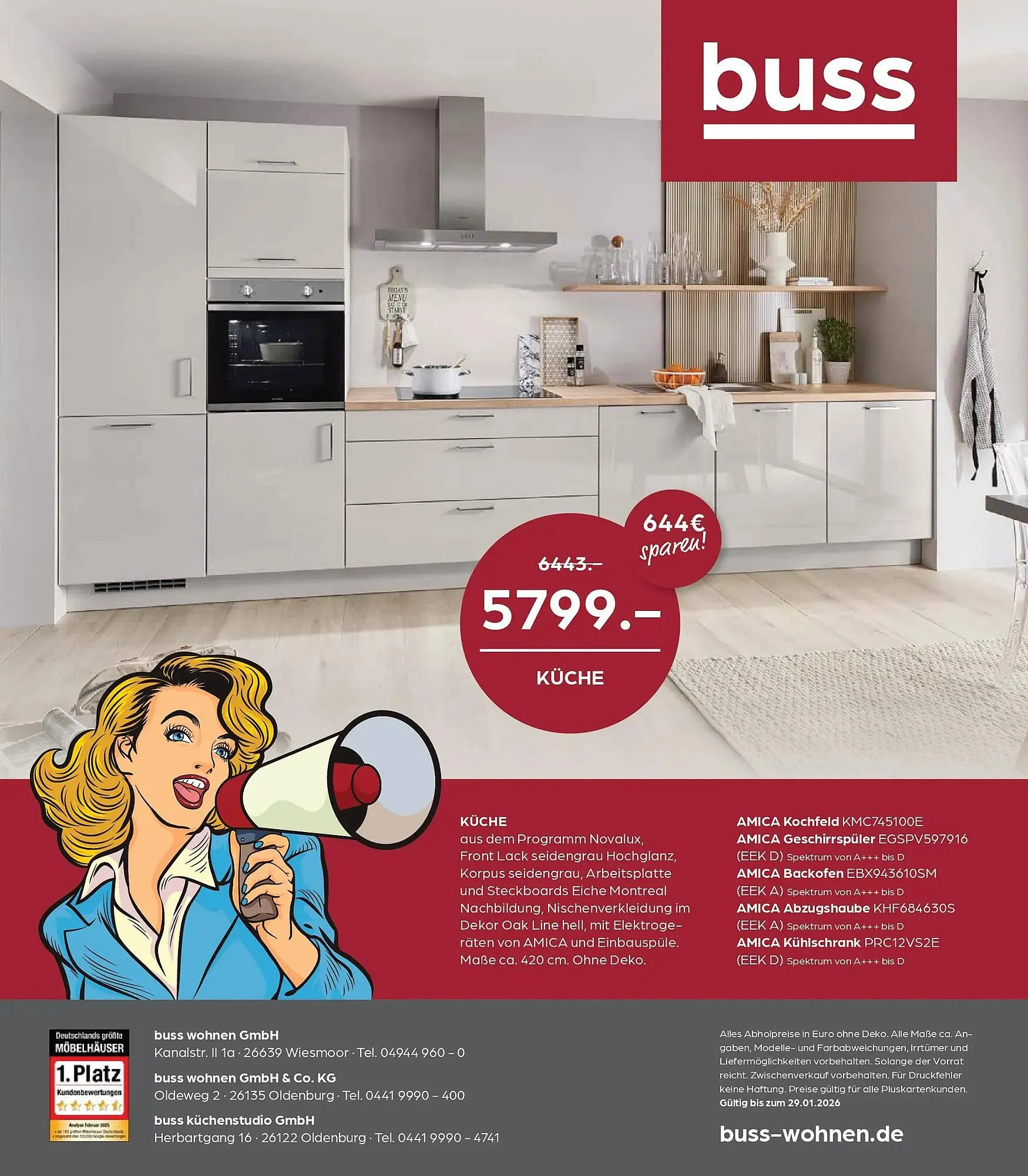 Möbel Buss Prospekt von 16. Januar bis 29. Januar 2026 - Prospekt seite 32