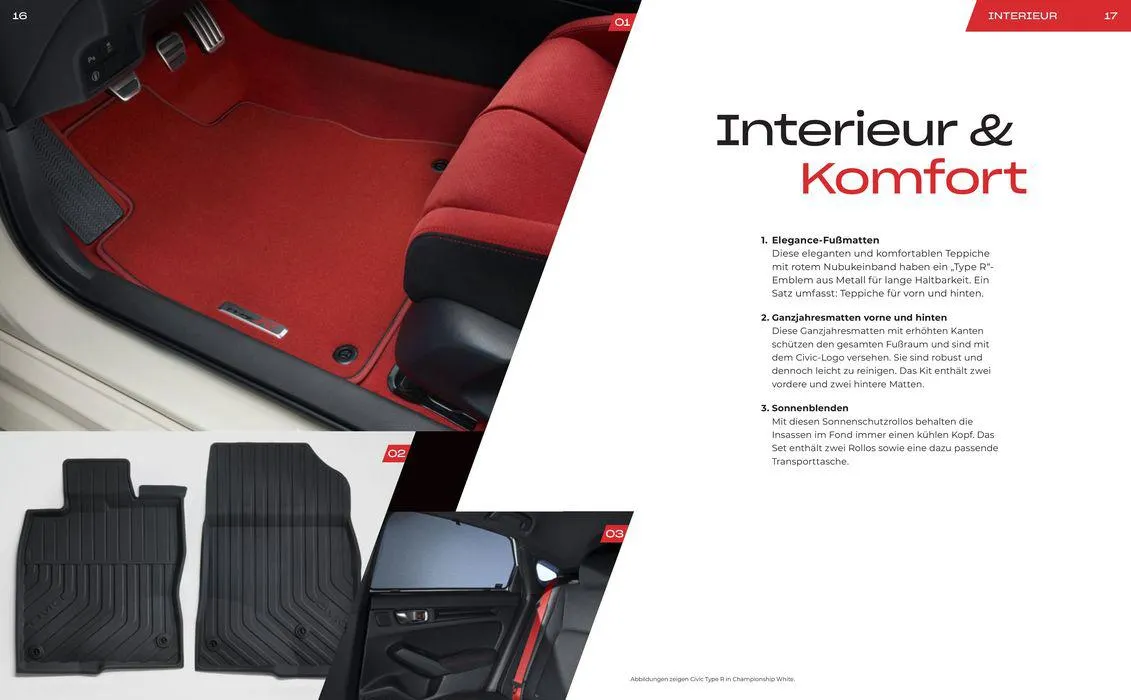 Honda CIVIC TYPE R ZUBEHÖRBROSCHÜRE von 9. April bis 9. April 2025 - Prospekt seite 9