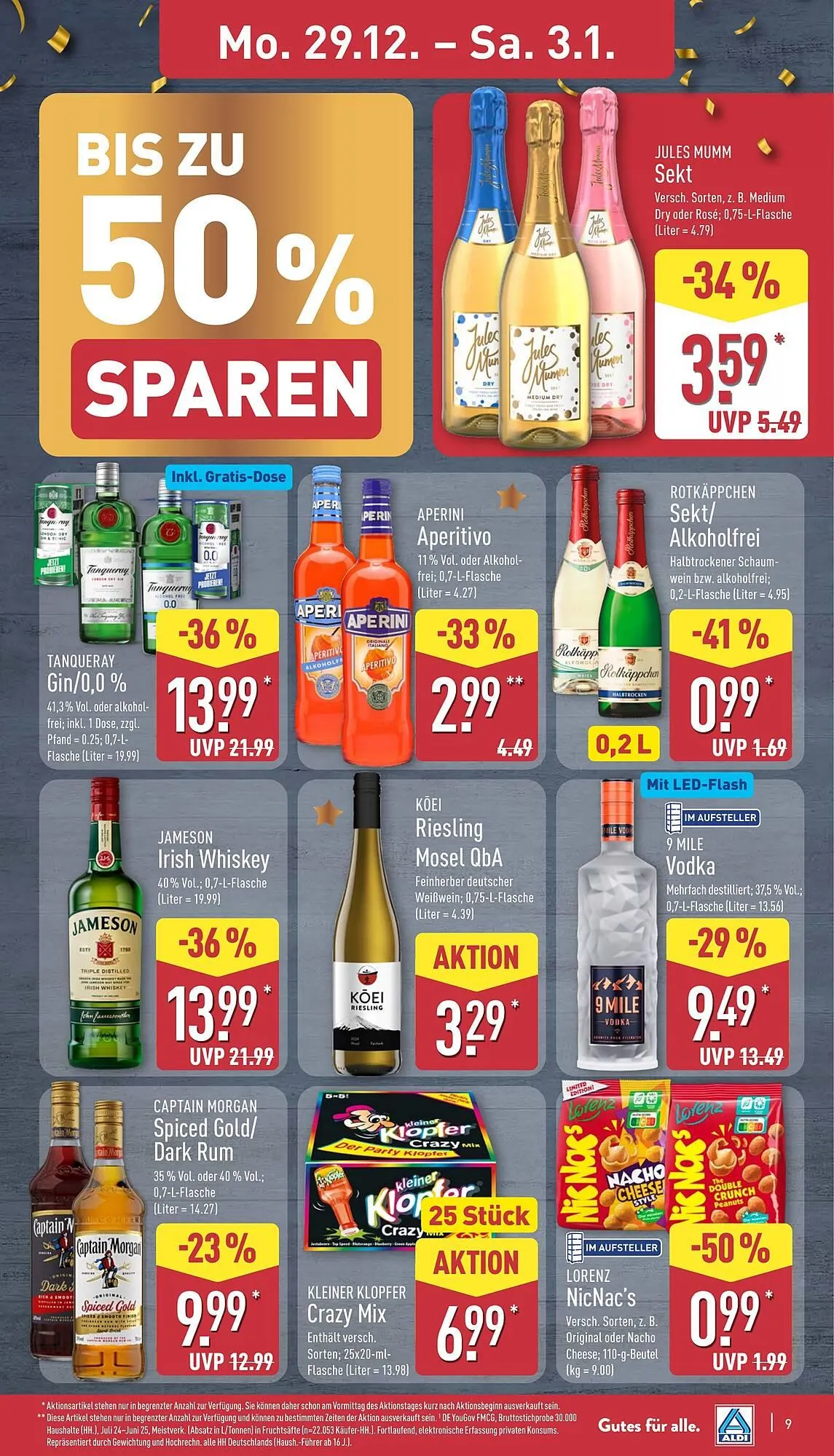 Aldi Nord Prospekt von 29. Dezember bis 3. Januar 2026 - Prospekt seite 9