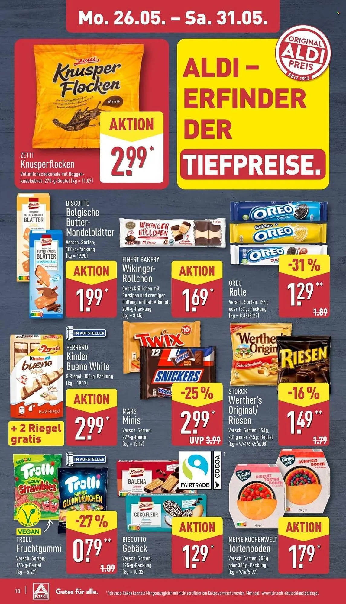 Aldi Nord Prospekt von 26. Mai bis 31. Mai 2025 - Prospekt seite 10