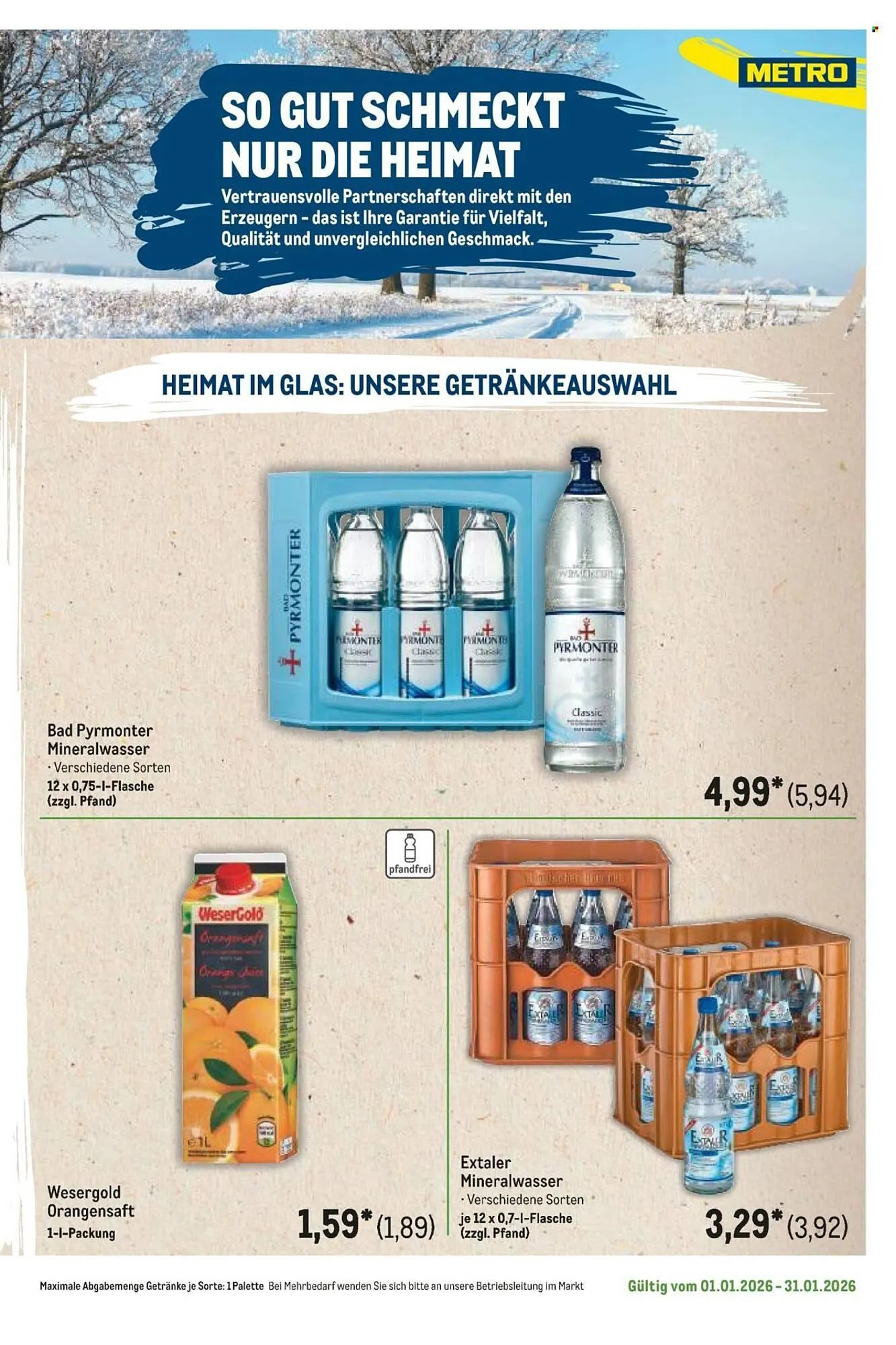 METRO Prospekt von 1. Januar bis 31. Januar 2026 - Prospekt seite 19