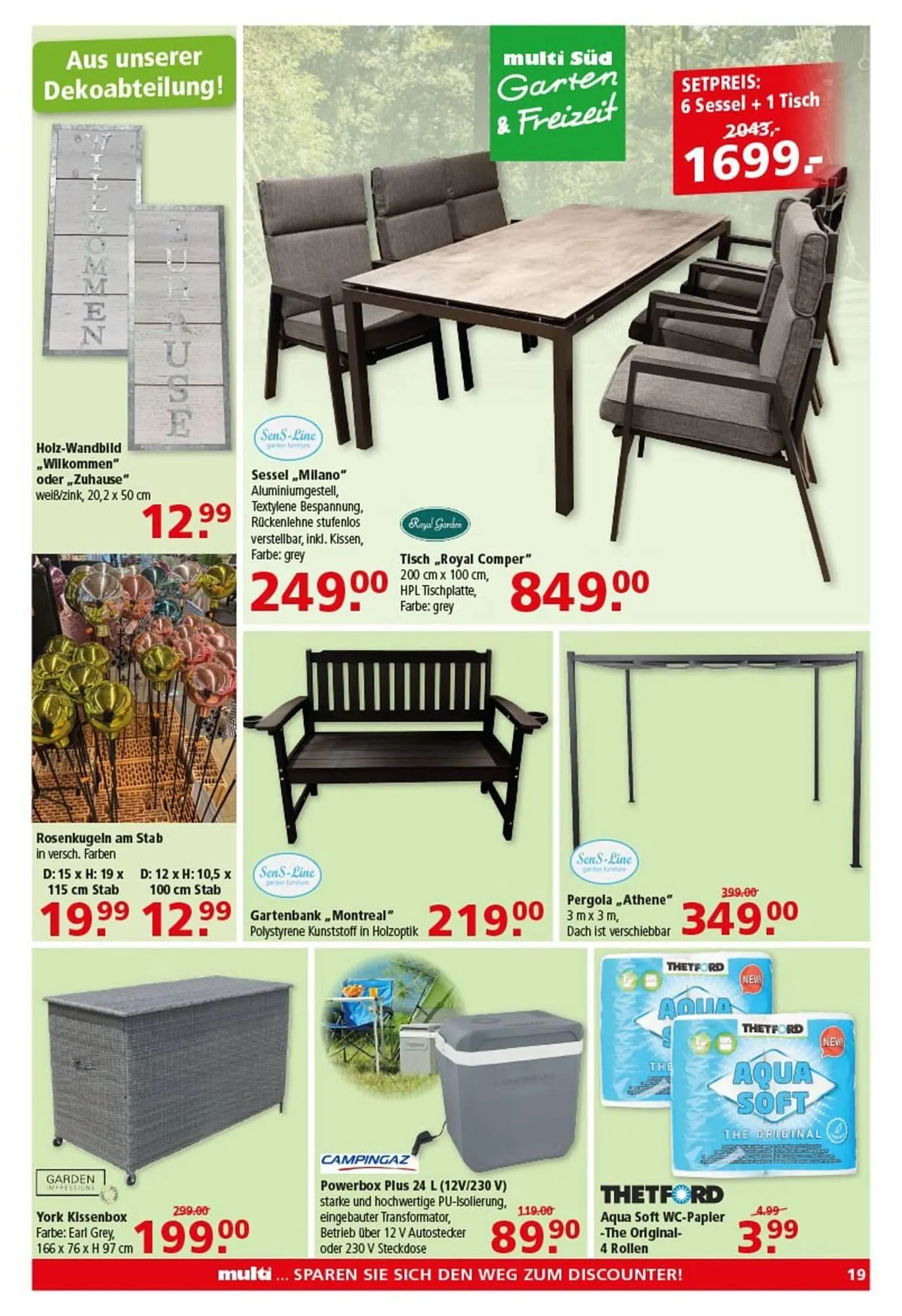 Multi Markt Prospekt von 14. April bis 19. April 2025 - Prospekt seite 19