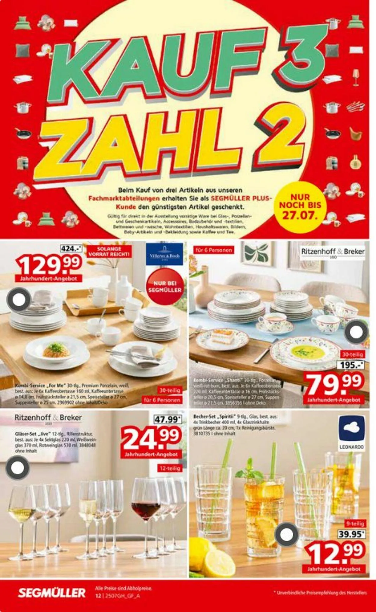 SEGMÜLLER von 19. Juli bis 2. August 2025 - Prospekt seite 20