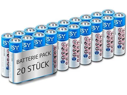 ISY IBA-2001 AA Batterie, 1.5 Volt 20 Stück