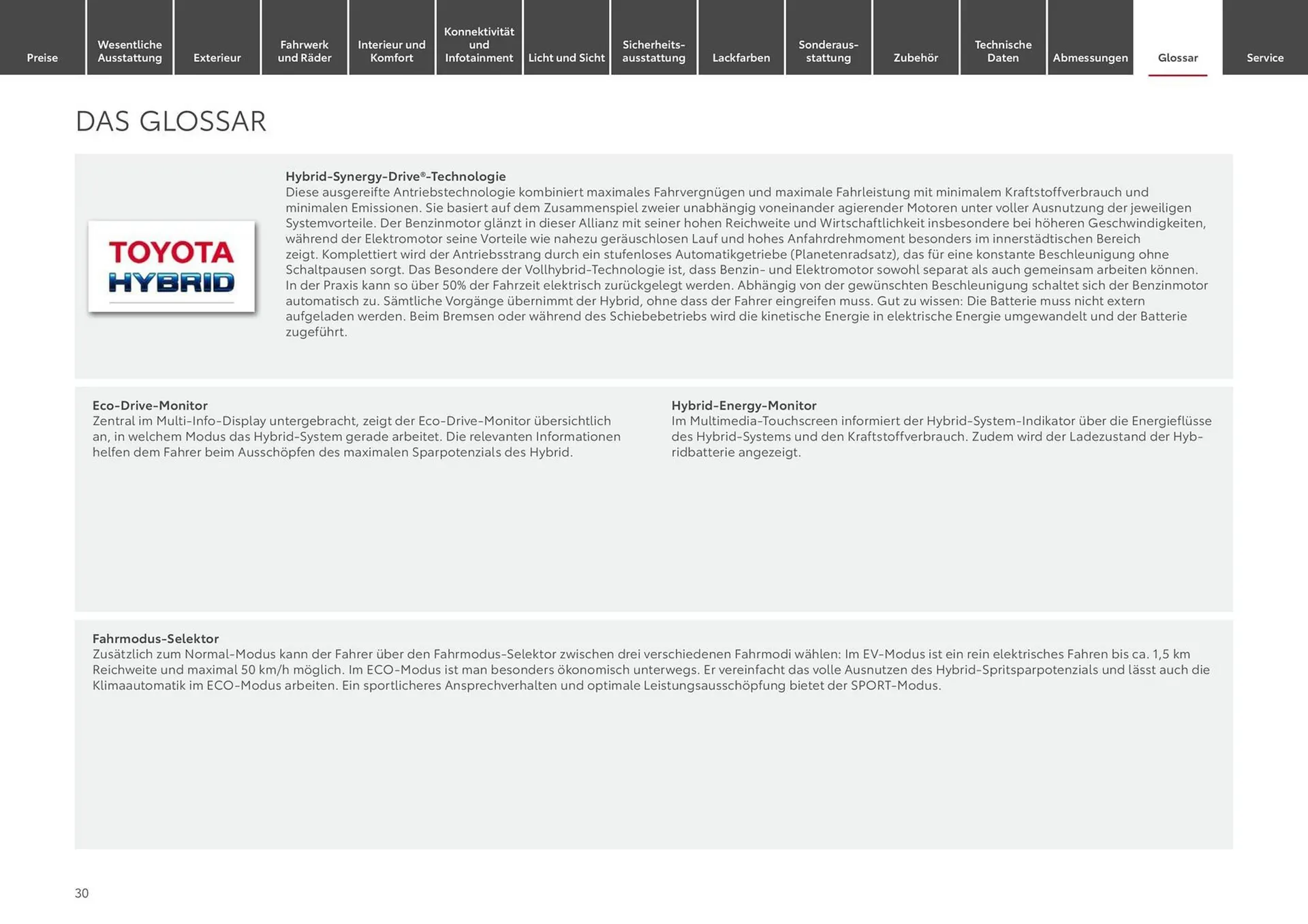 Toyota Prospekt von 6. April bis 6. April 2025 - Prospekt seite 30