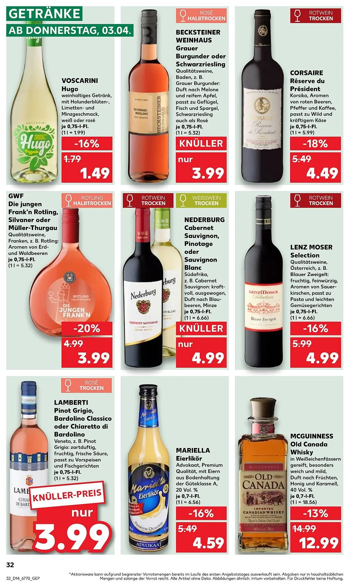 Kaufland Prospekt von 3. April bis 9. April 2025 - Prospekt seite 32