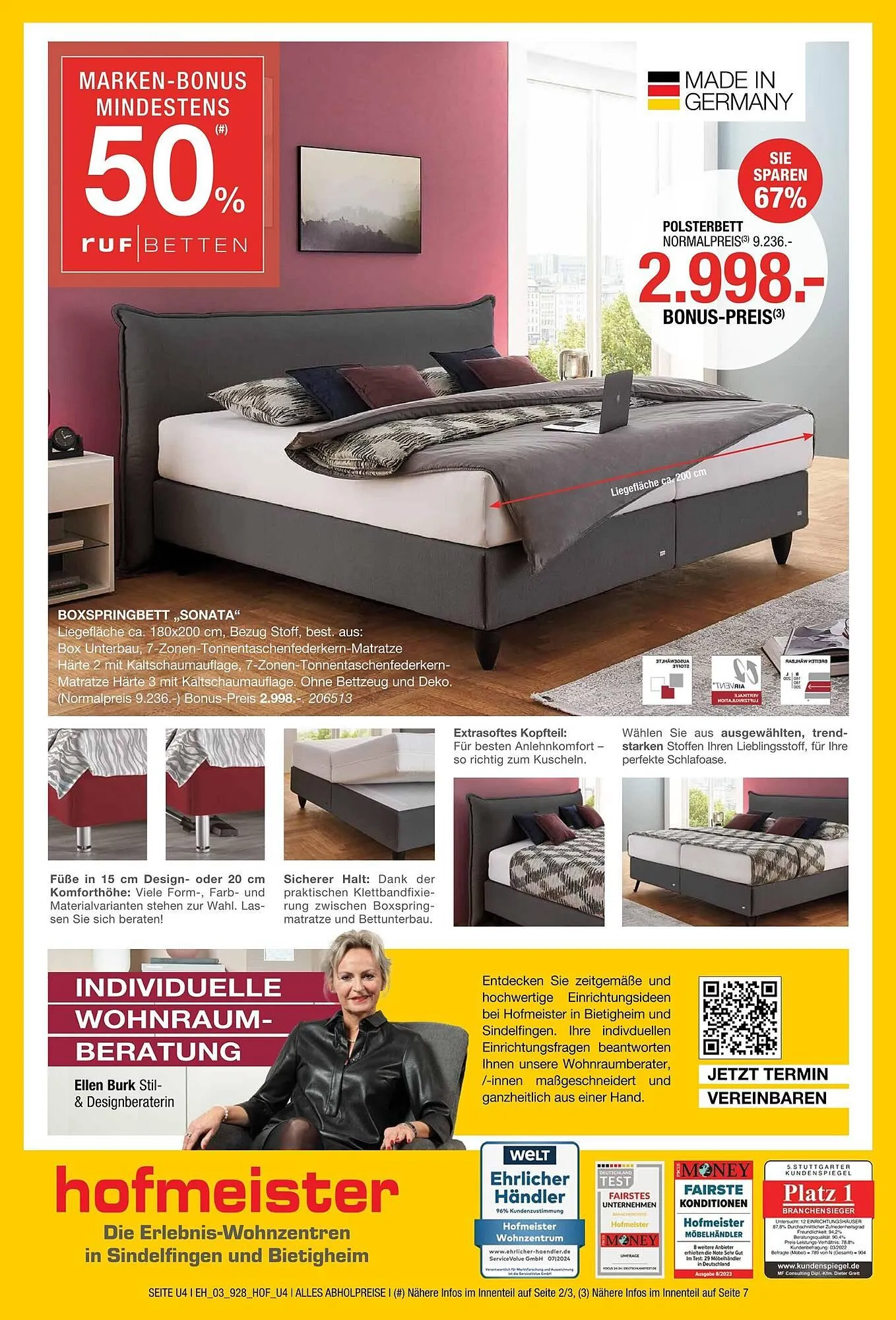 Hofmeister Prospekt von 19. März bis 15. April 2025 - Prospekt seite 4