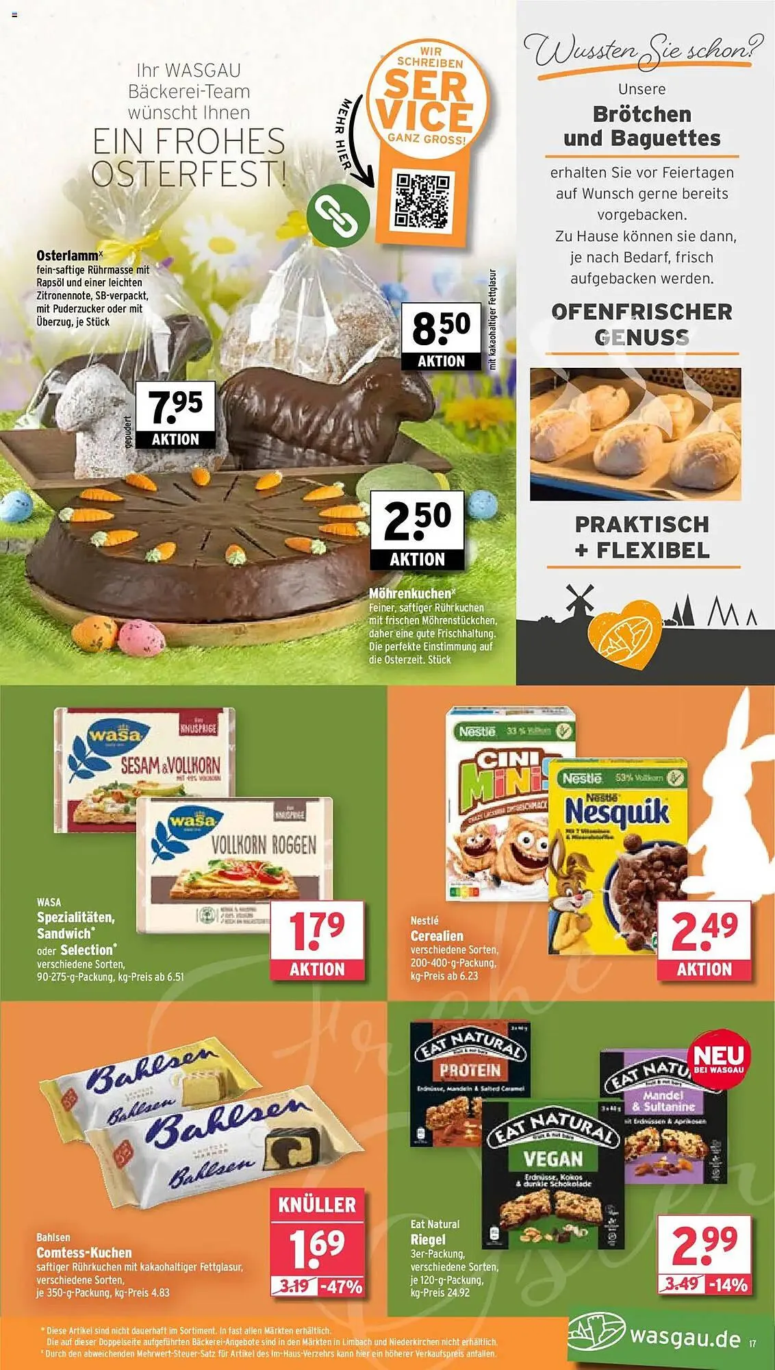 Wasgau Prospekt von 14. April bis 19. April 2025 - Prospekt seite 17