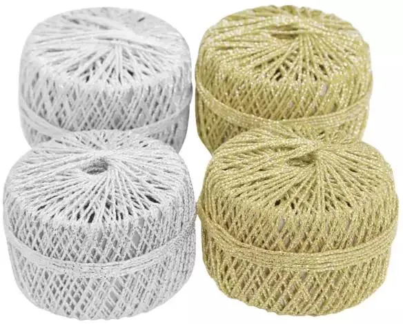 Glitzerkordelpaket, 2 mm, 80 m