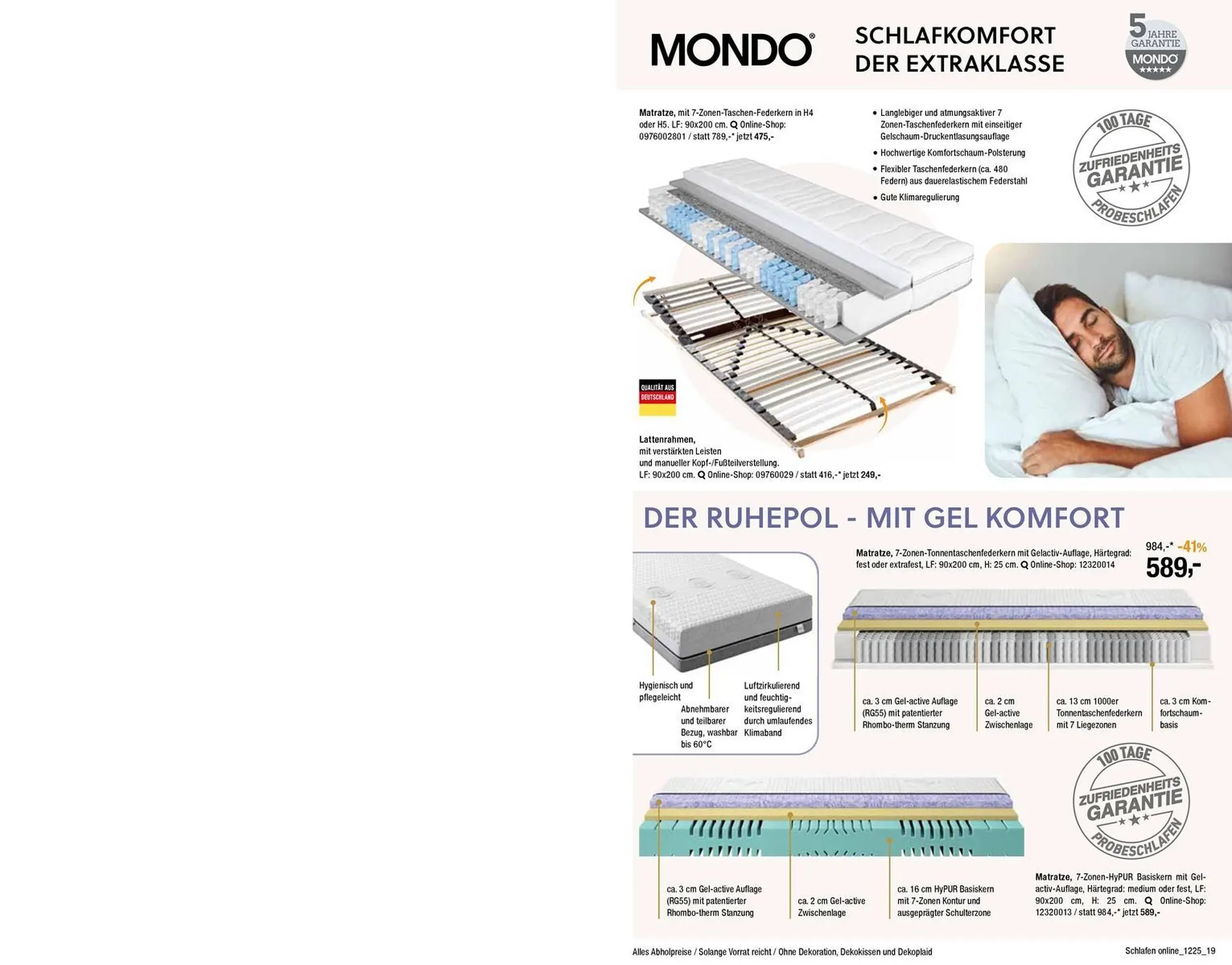 Opti Wohnwelt Prospekt von 5. Dezember bis 31. Januar 2026 - Prospekt seite 19