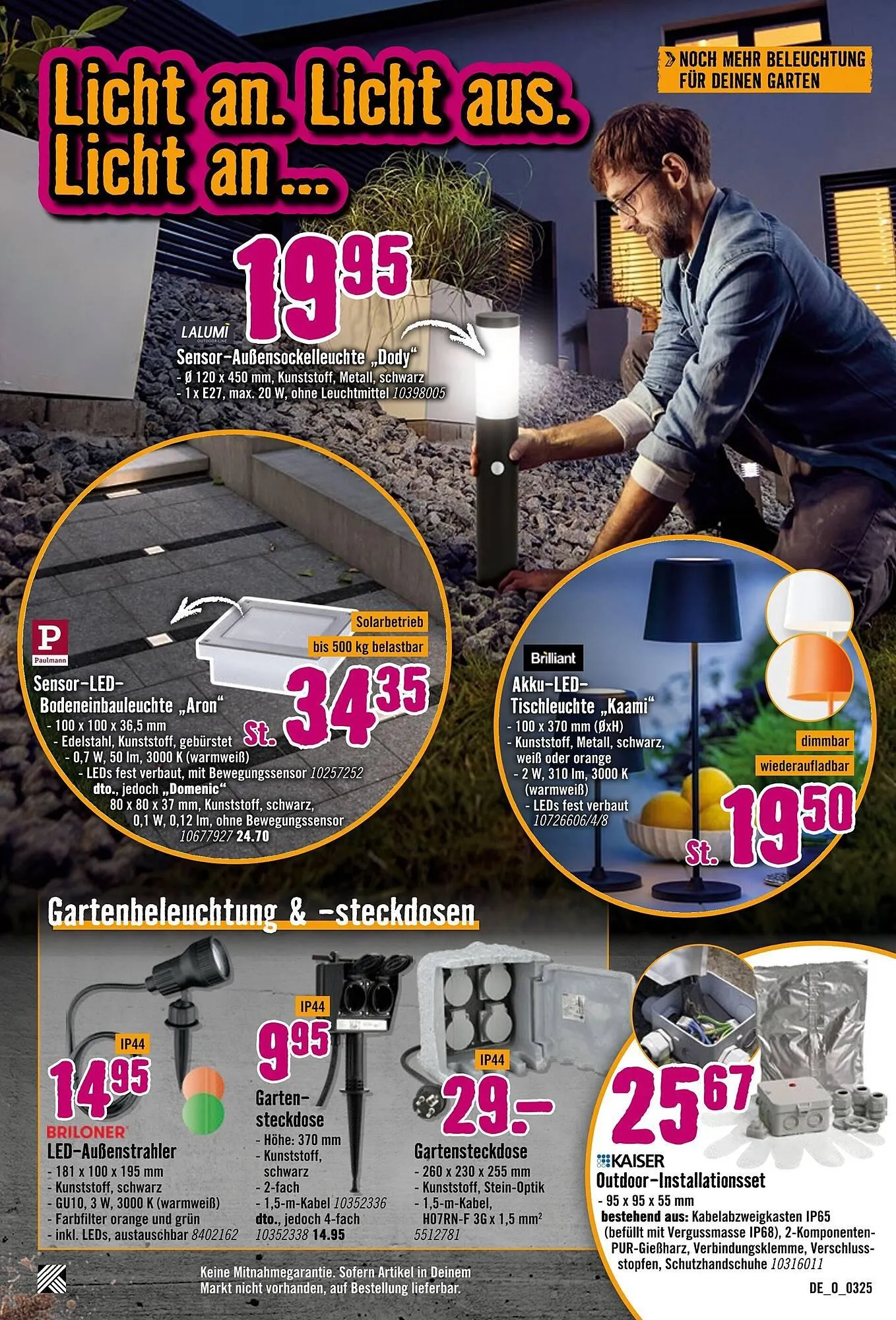 Hornbach Prospekt von 12. März bis 31. März 2025 - Prospekt seite 20