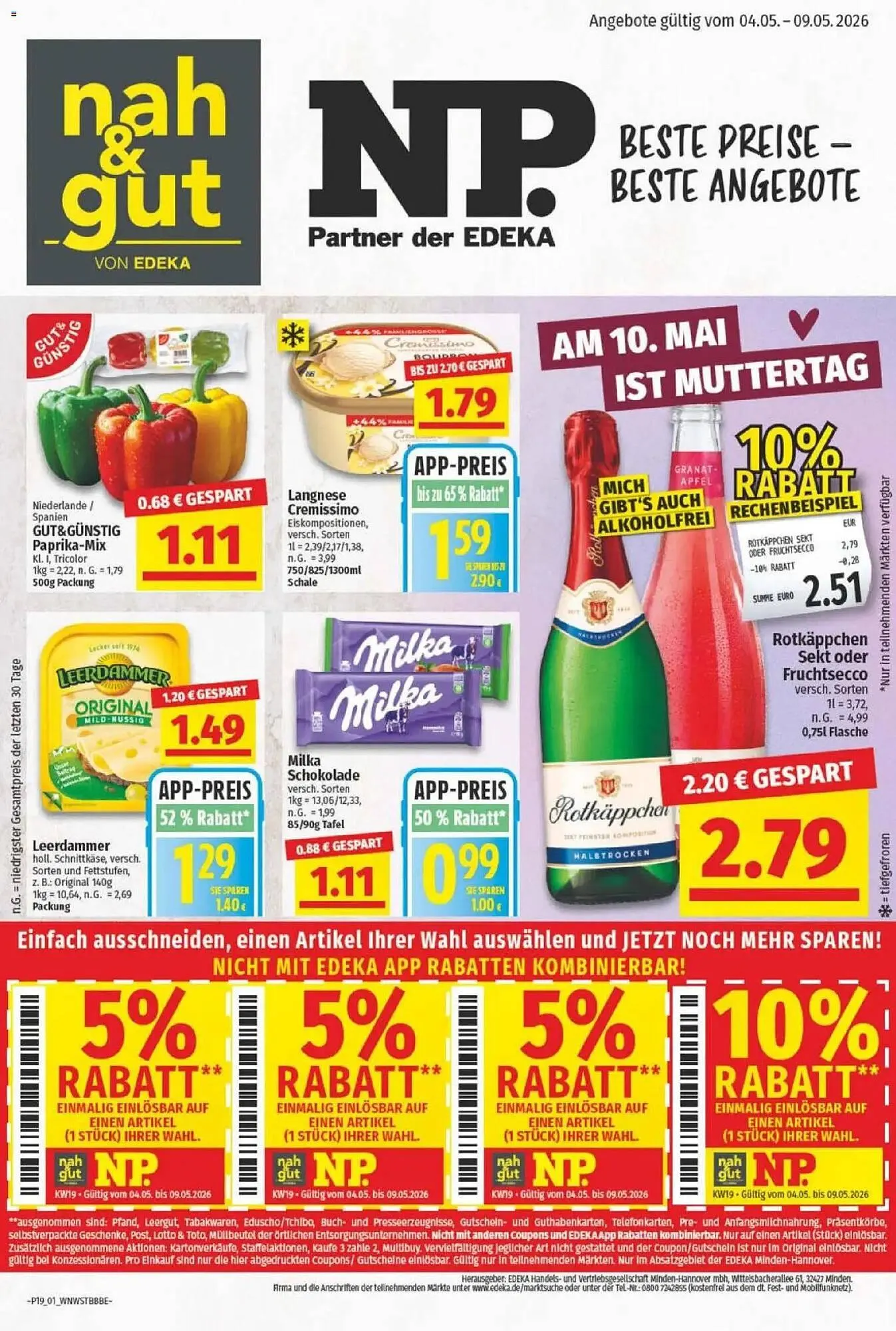 NP Discount Prospekt von 4. Mai bis 9. Mai 2026 - Prospekt seite 1
