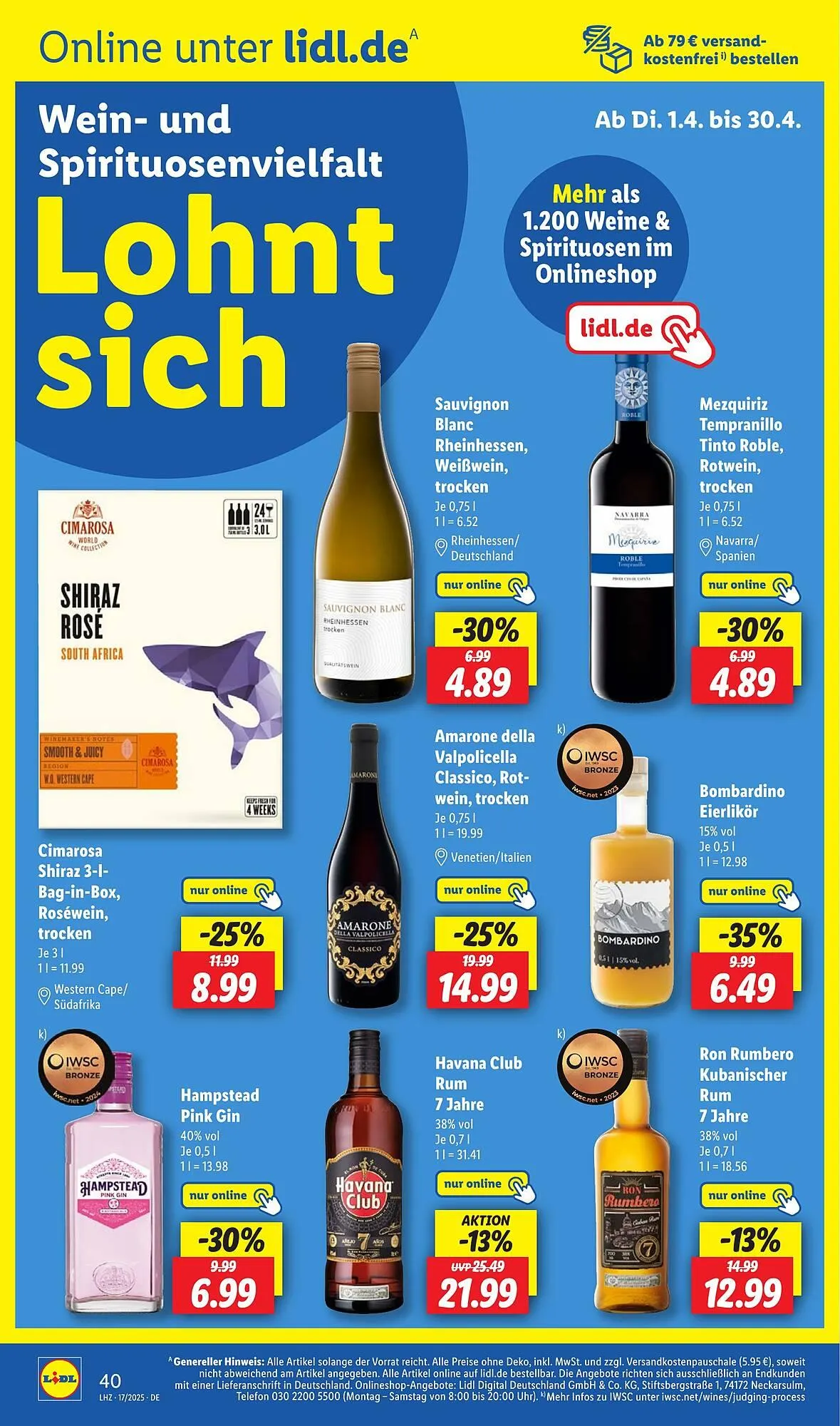 Lidl Prospekt von 22. April bis 26. April 2025 - Prospekt seite 54