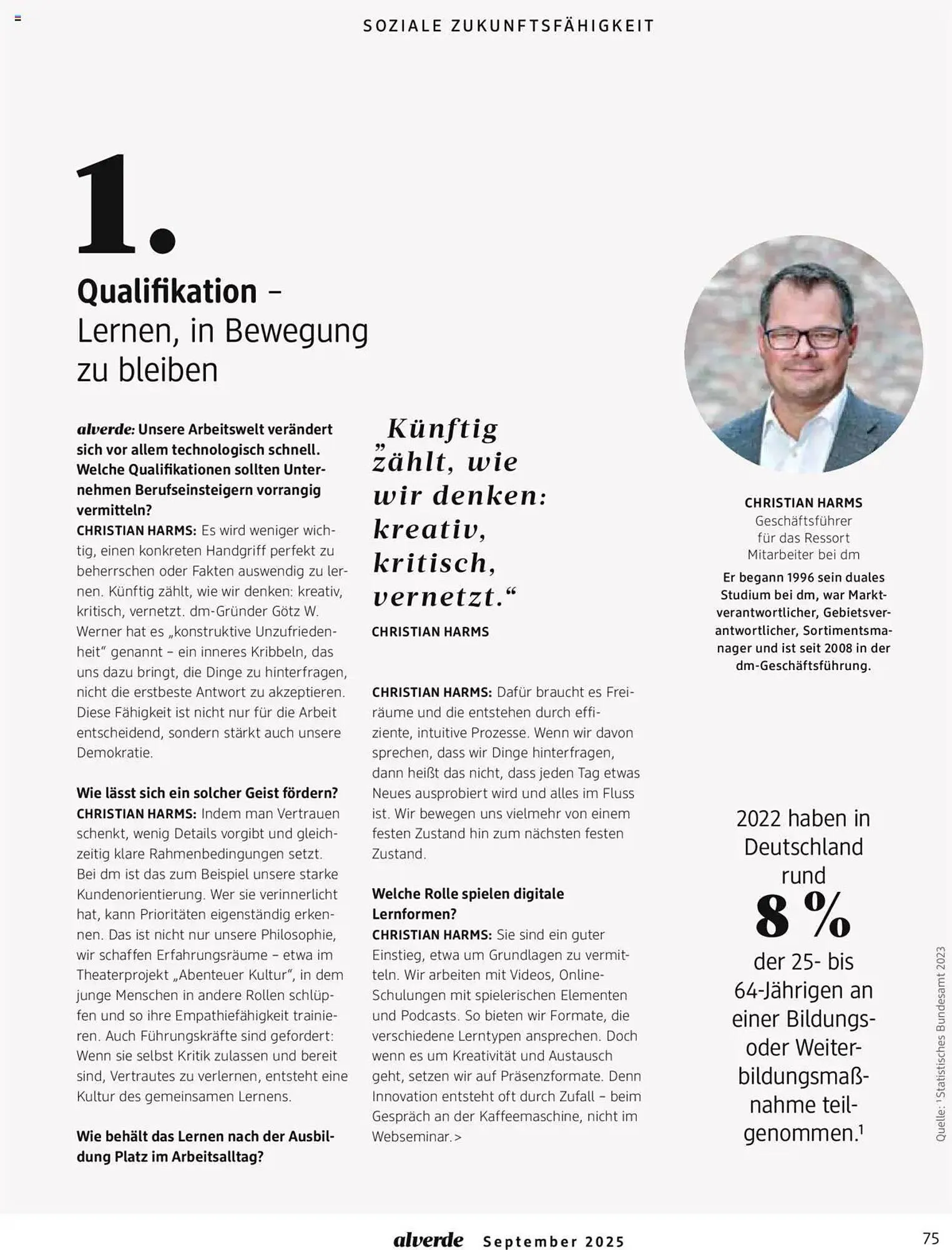 dm drogerie Magazin von 1. September bis 30. September 2025 - Prospekt seite 75