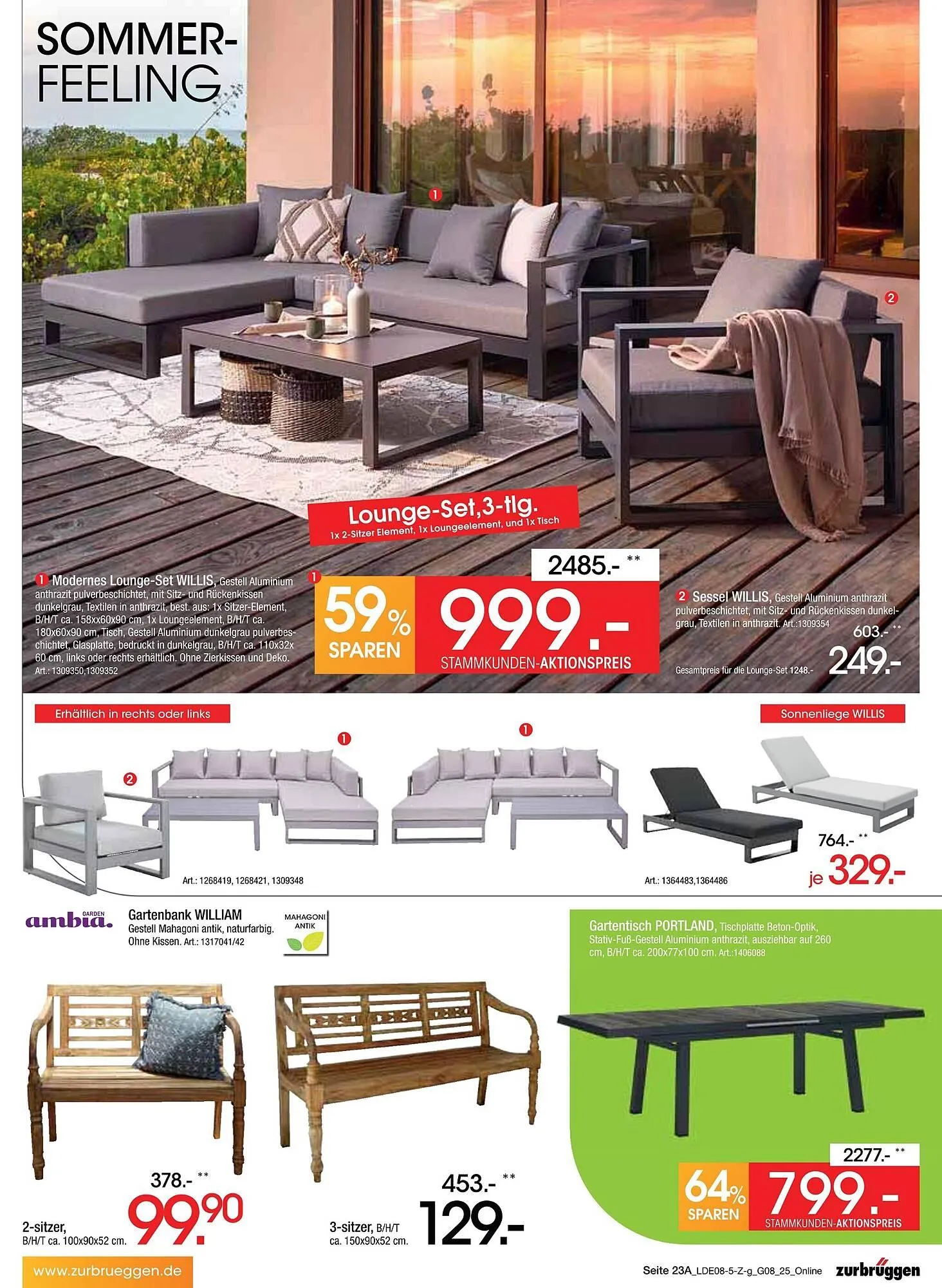 Zurbrüggen Prospekt von 2. August bis 23. August 2025 - Prospekt seite 39