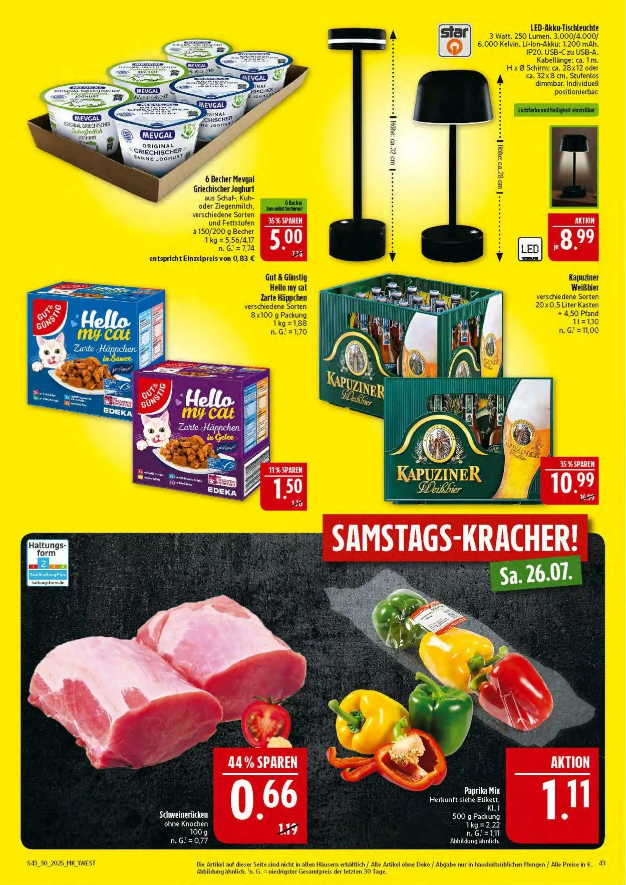 Marktkauf - Nürnberg-Thon Aktueller Prospekt von 21. Juli bis 26. Juli 2025 - Prospekt seite 43