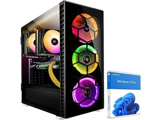 KRAFTPC AMD Ryzen9 5900X, Gaming PC mit AMD Ryzen™ 9, 64 GB RAM, 2000 GB SSD, NVIDIA GeForce RTX™ 5070, Windows 11 Pro