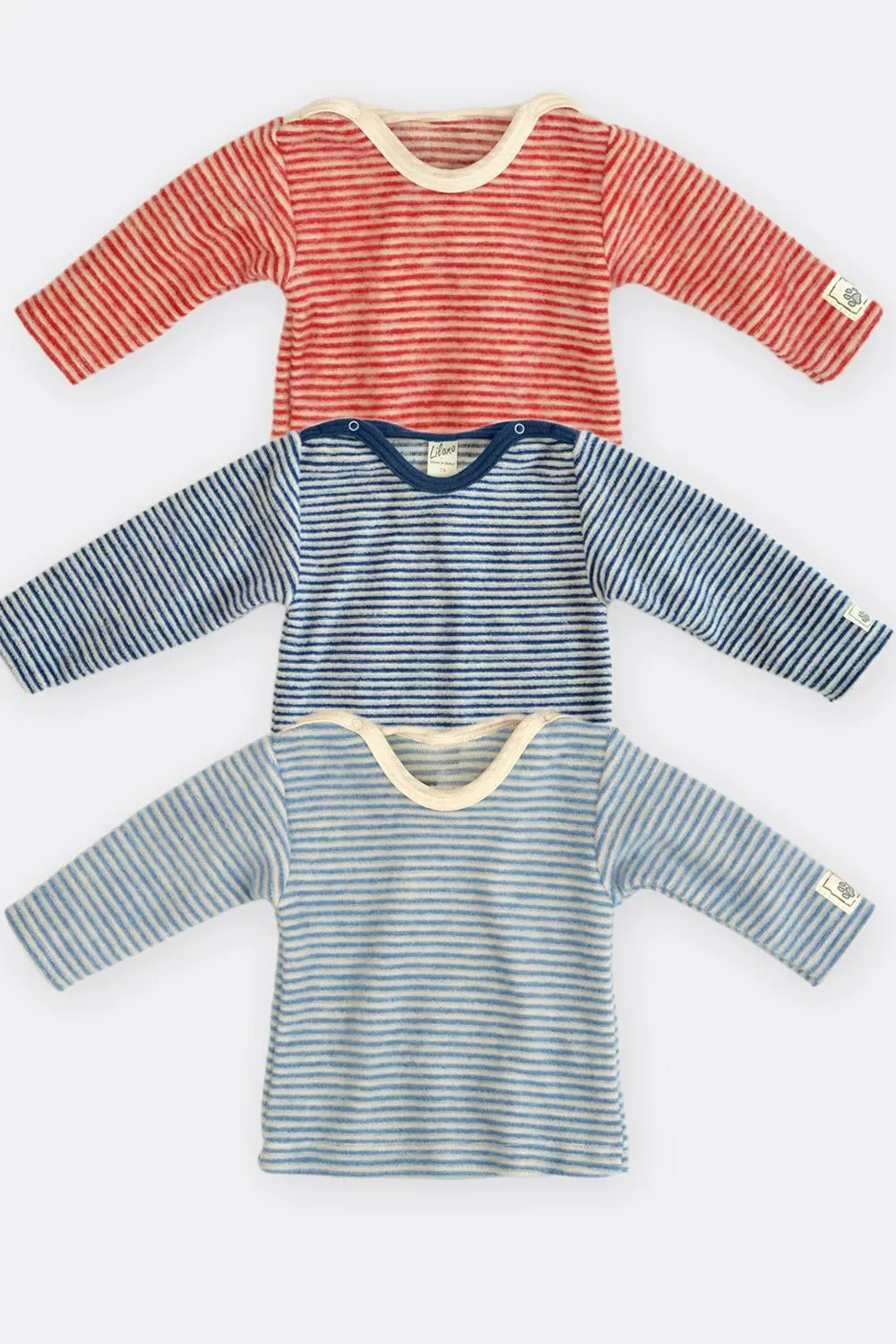 Ringel Wollfrottee Shirt 1/1-Arm